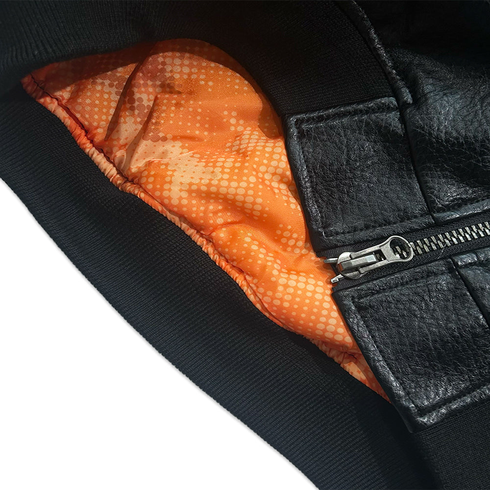 Kingdom Faux Leather Bomber