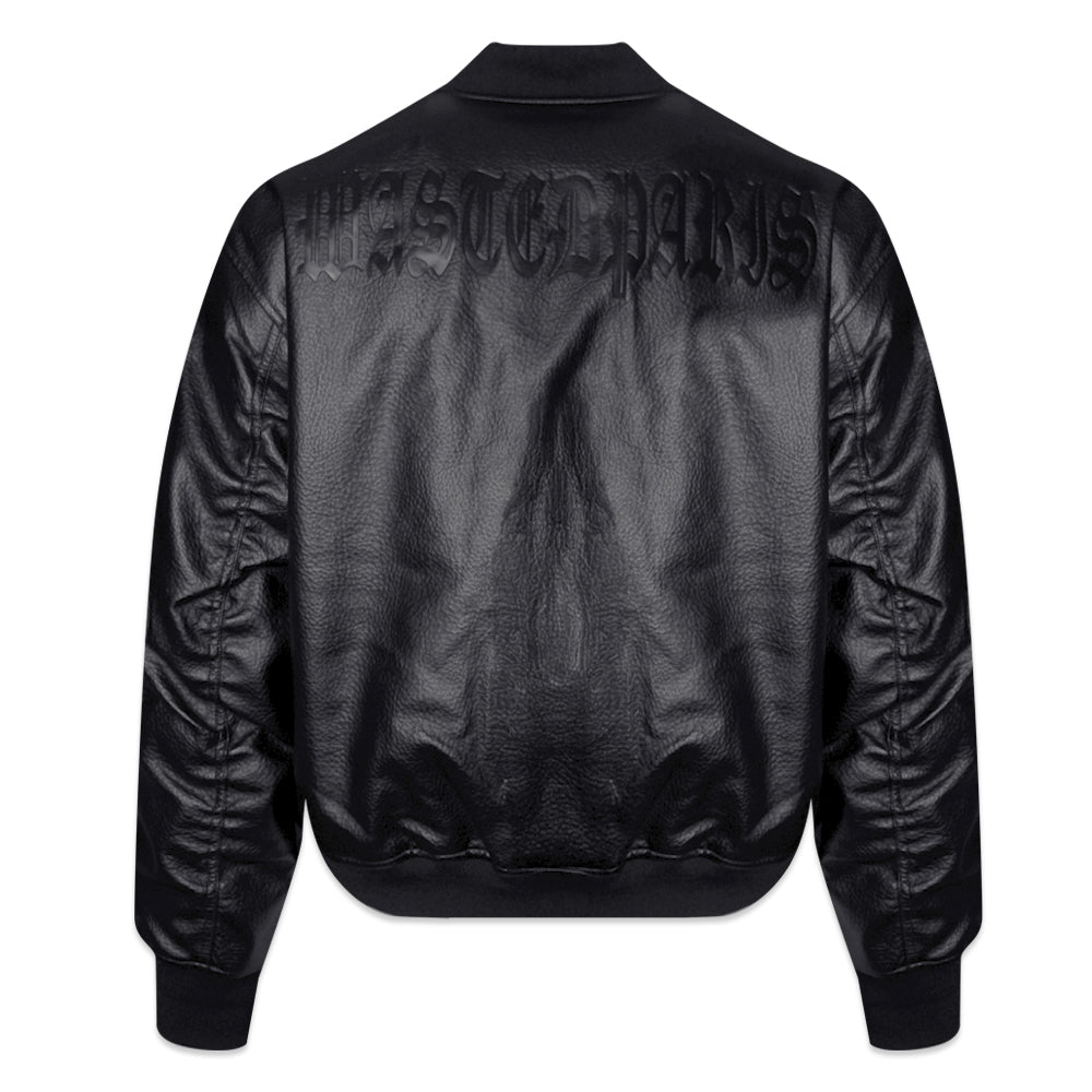 Kingdom Faux Leather Bomber