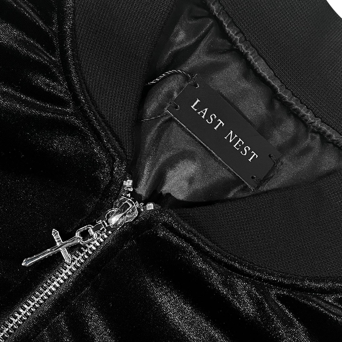 Rose Velvet Bomber Jacket
