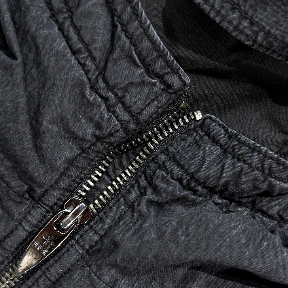 Destroyed Gradation Washing Puffer Jacket