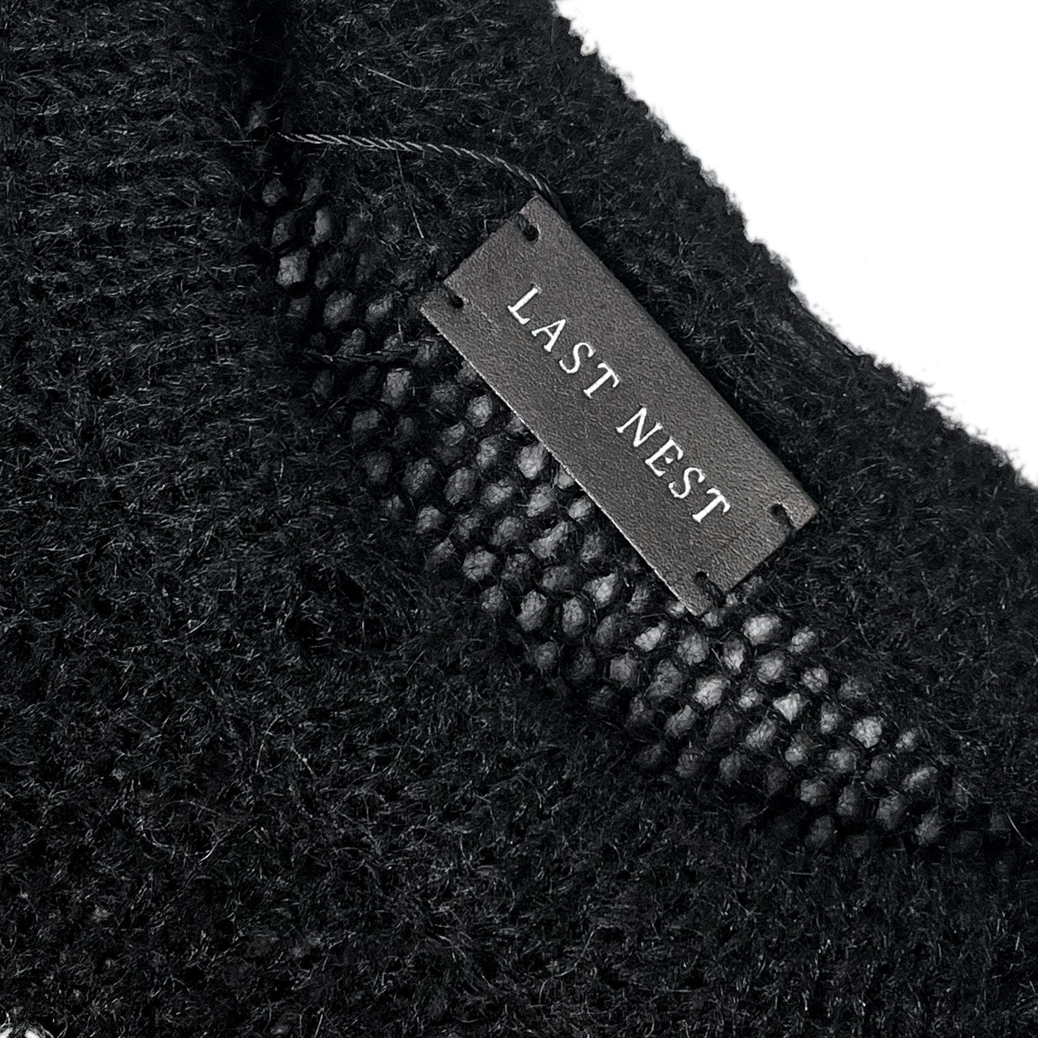 Cross See-through Knit Sweater
