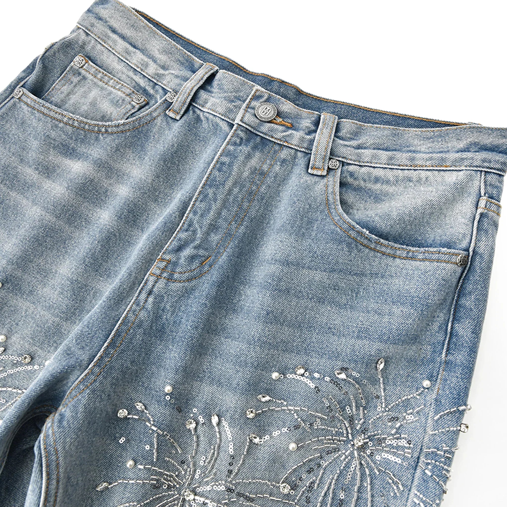 Fireworks Washed Denim - BIRTH OF ROYAL CHILD - VENTURER