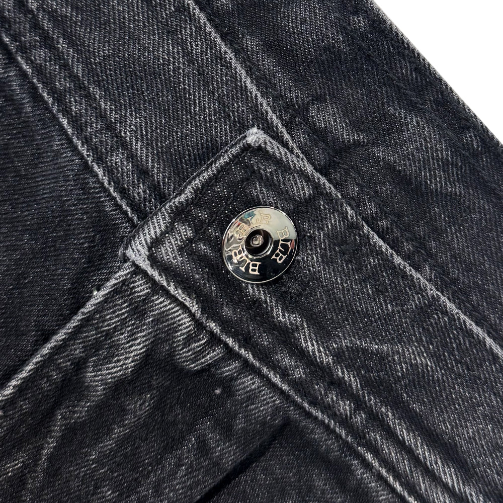 Curved Quad Cargo Washing Denim Pants