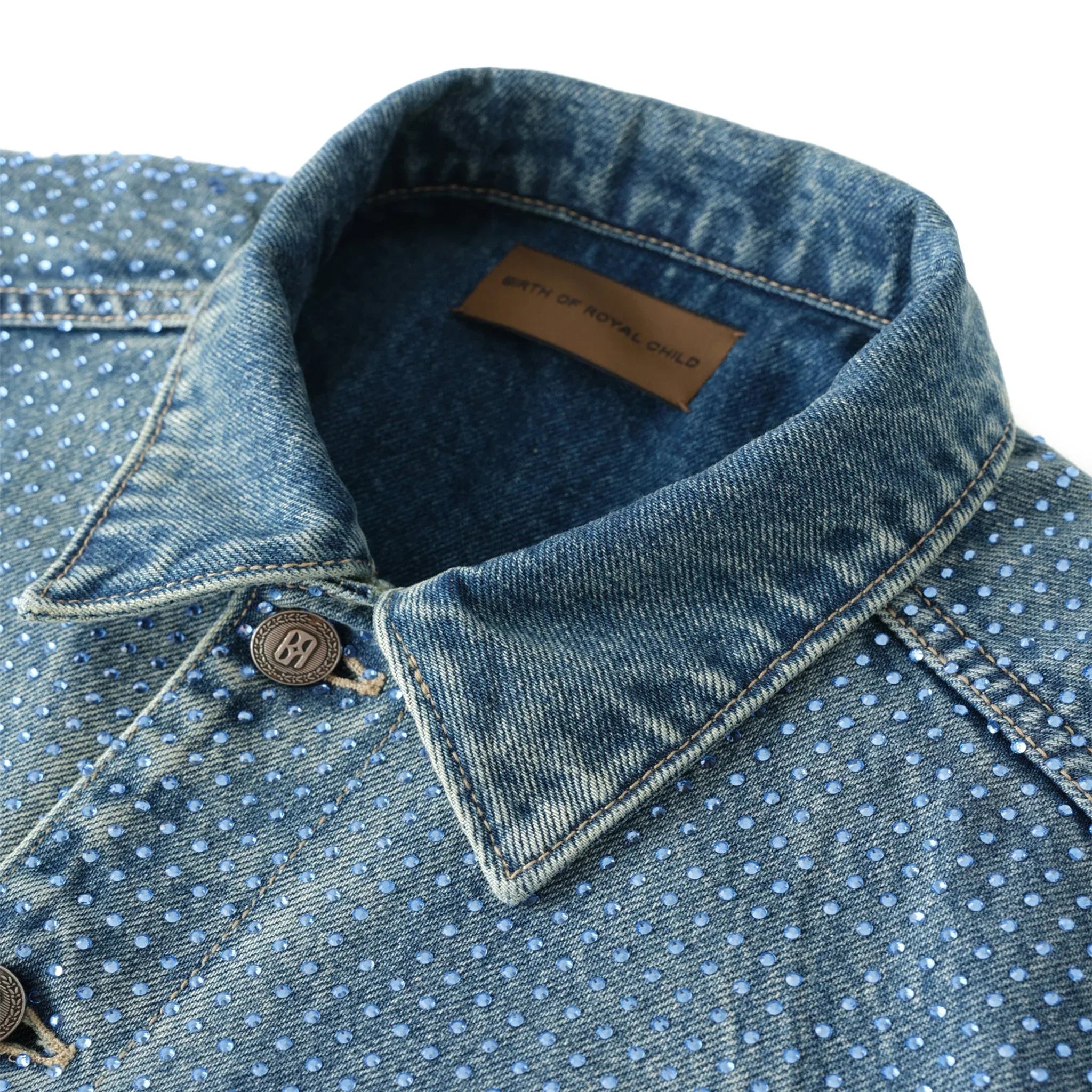 Diamond Vine Denim Jacket - BIRTH OF ROYAL CHILD - VENTURER