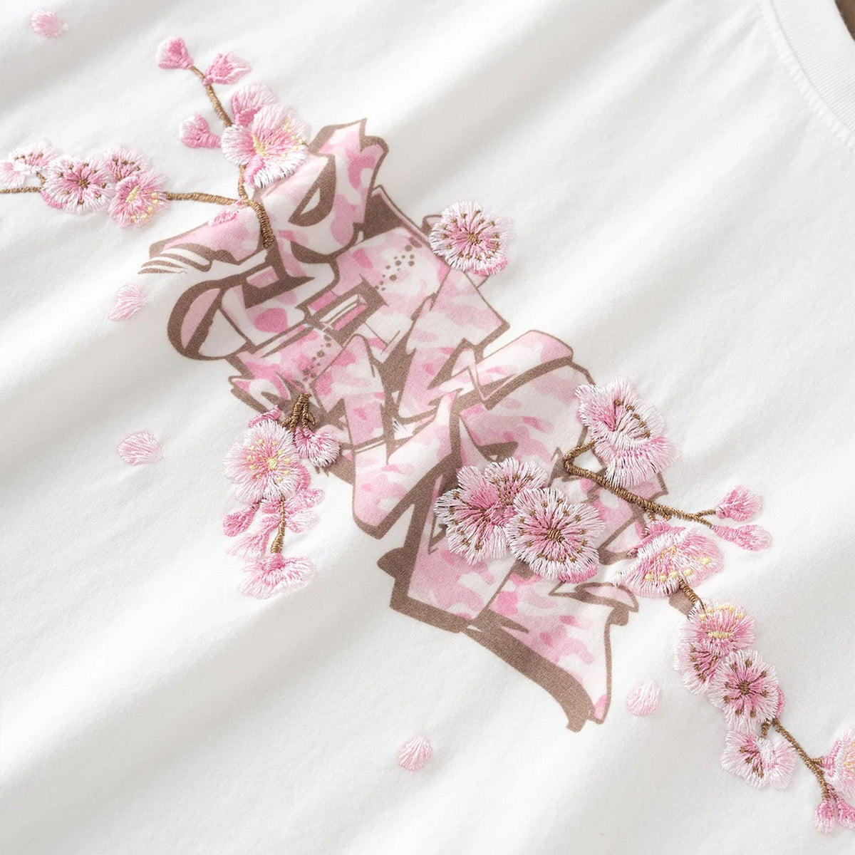 Sakura Embroidered Tee