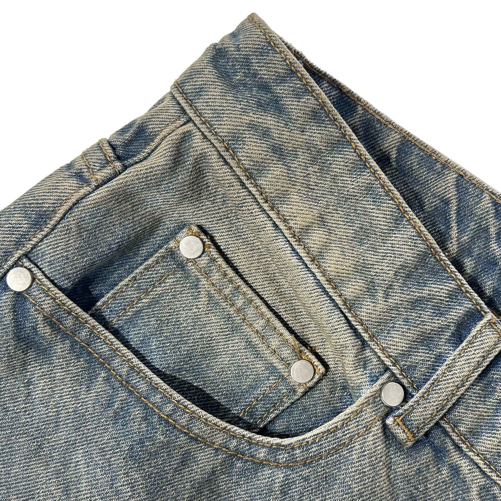Raw Edge Denim Shorts