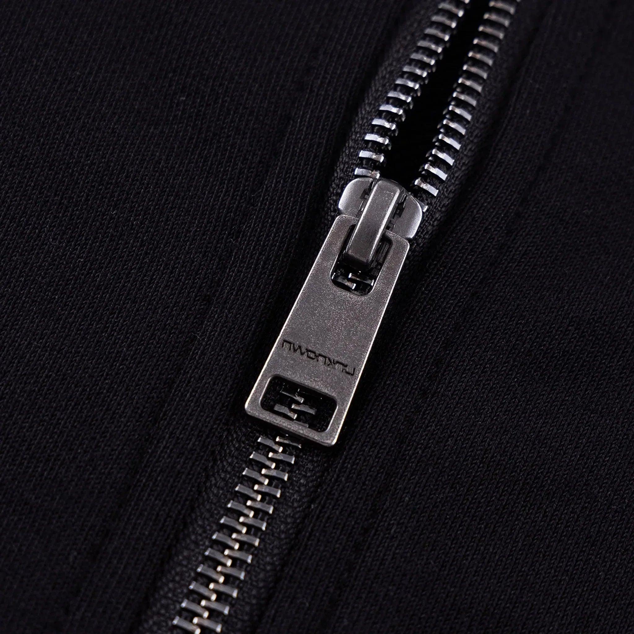 UNKNOWN LONDON Product Page - Cross Rhinestone Zip Hoodie - Black