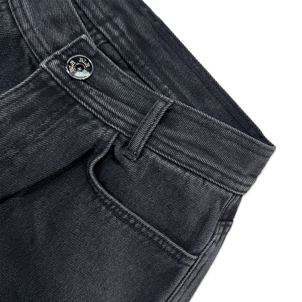 Utility Cargo Washed Denim Pants
