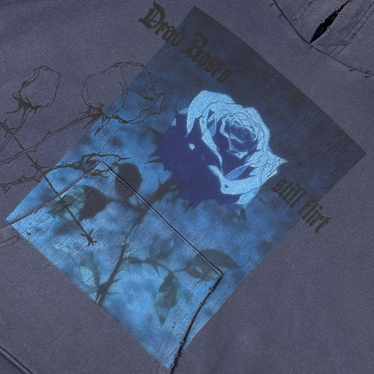 Dead Roses Still Flirt Vintage Hoodie