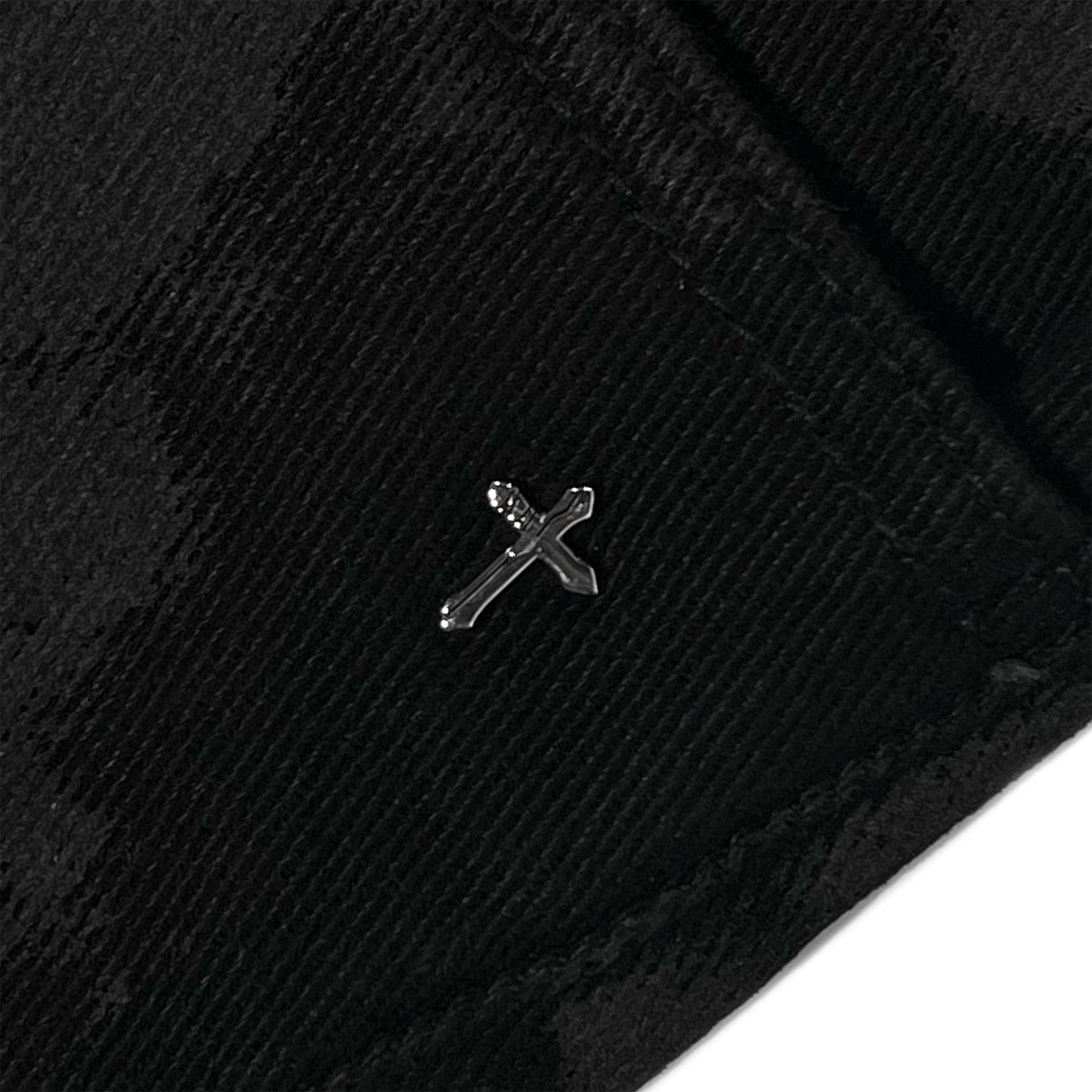 Coating Leather Flare Denim Pants