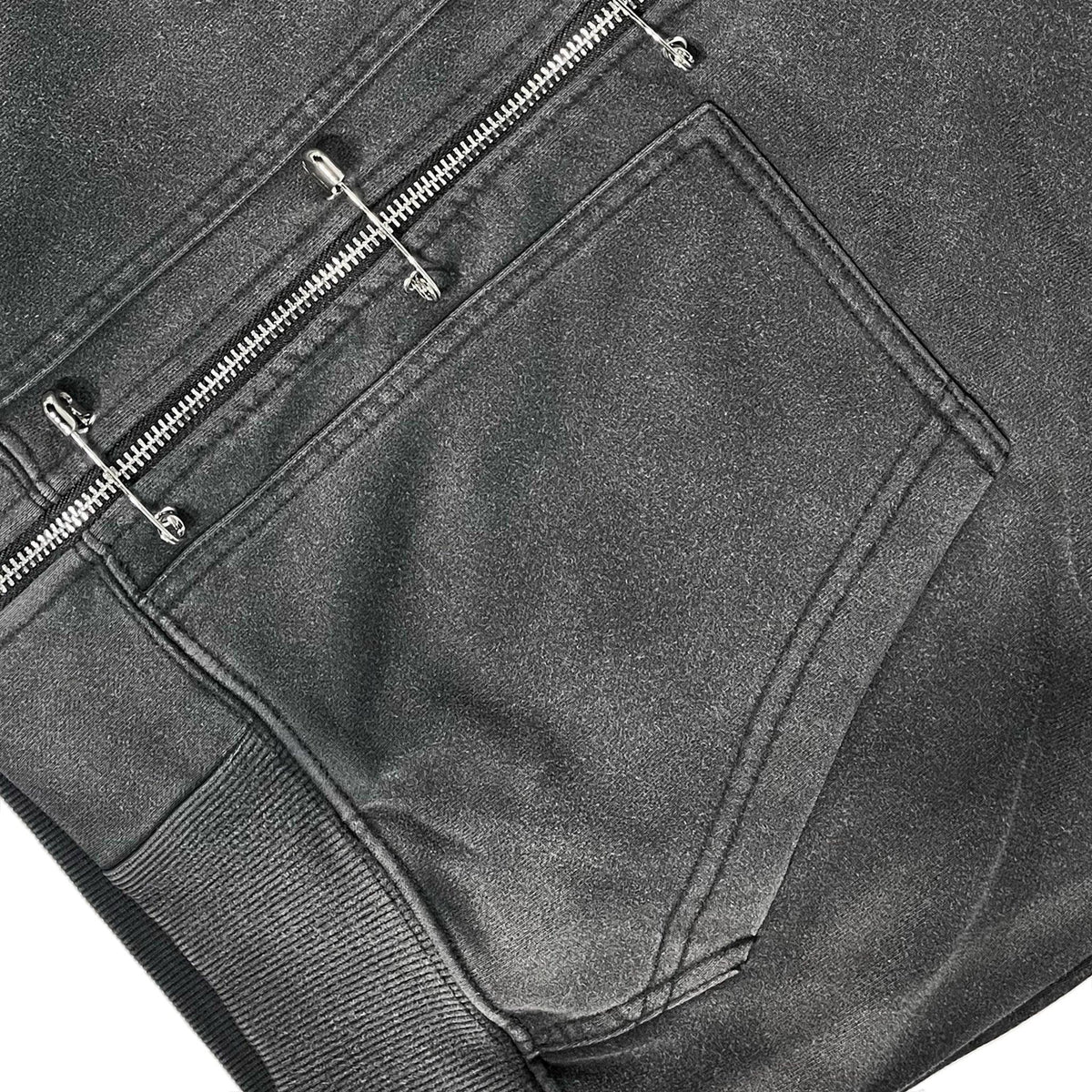 Saefty Pin Washed Zip Hoodie