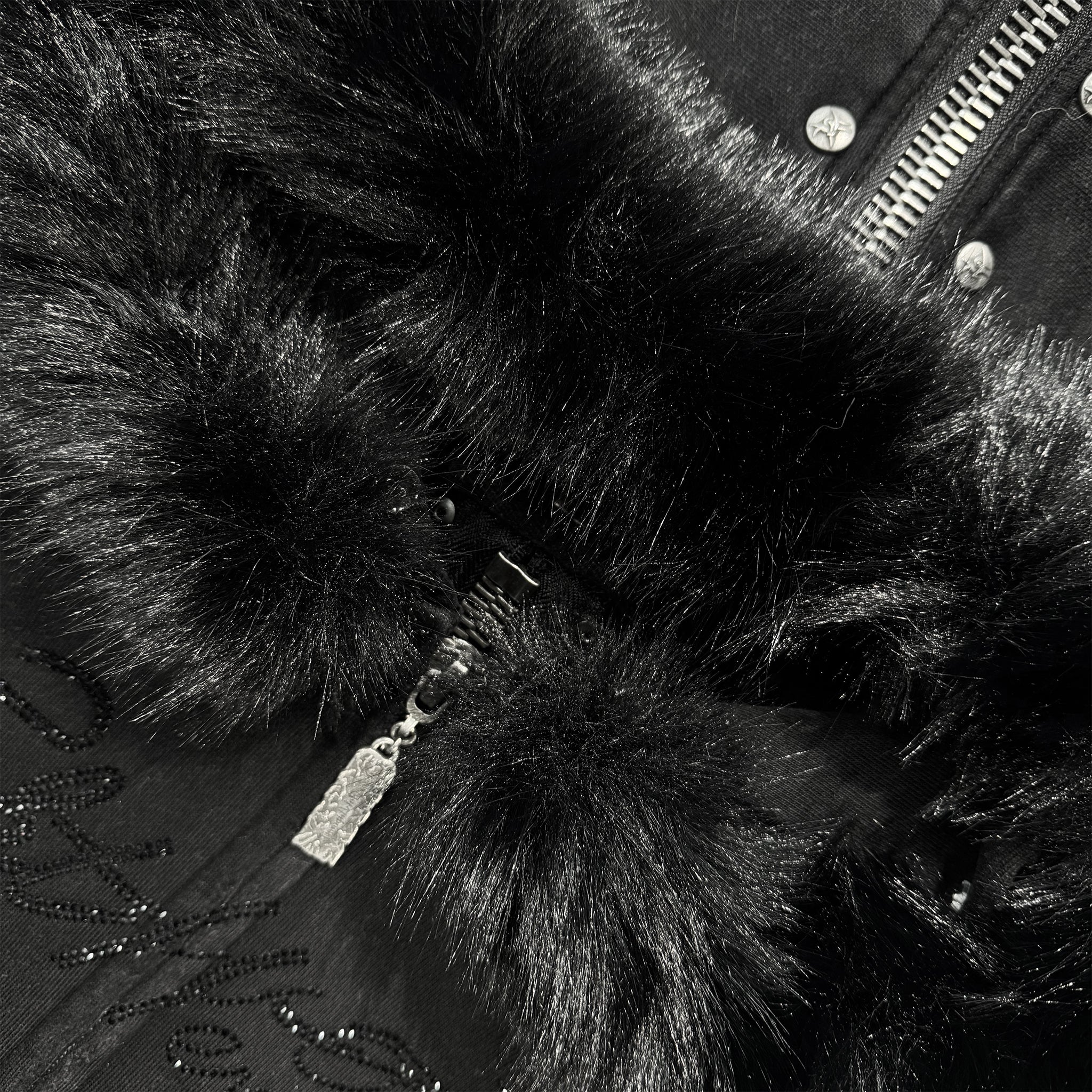 Nyra Zip-Up Jacket with Detachable Fur Hood