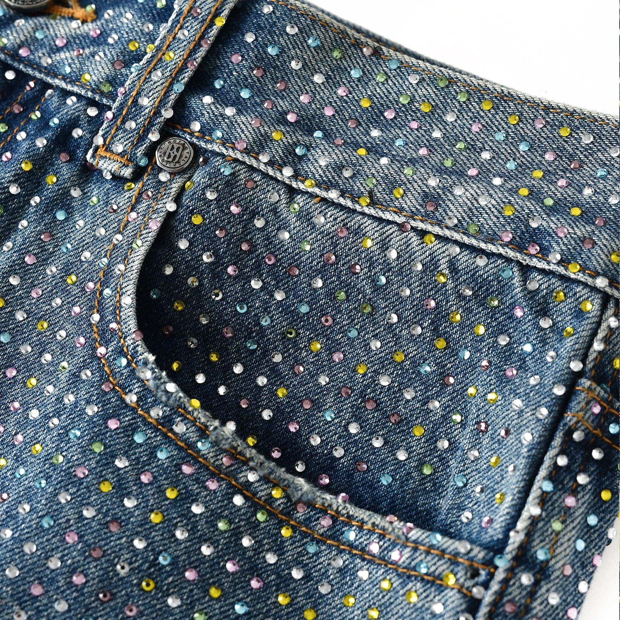 Graffiti Logo Diamond Denim - BIRTH OF ROYAL CHILD - VENTURER