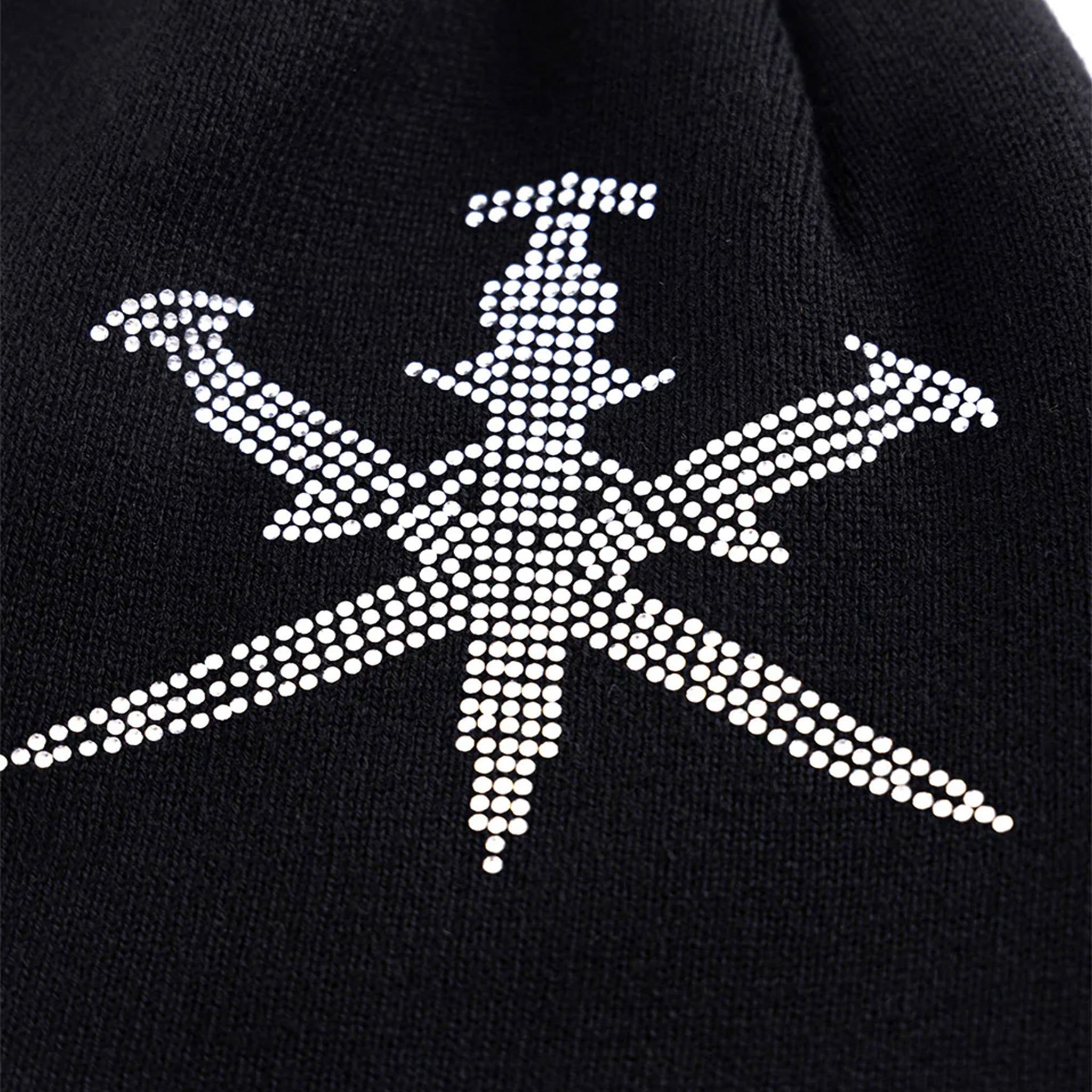 Dagger Cross Rhinestone Beanie