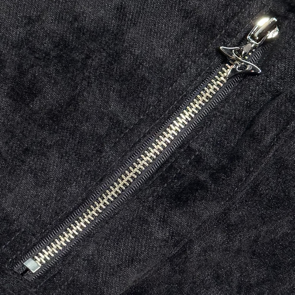 Velvet Cotton Big Pocket Bomber Jacket