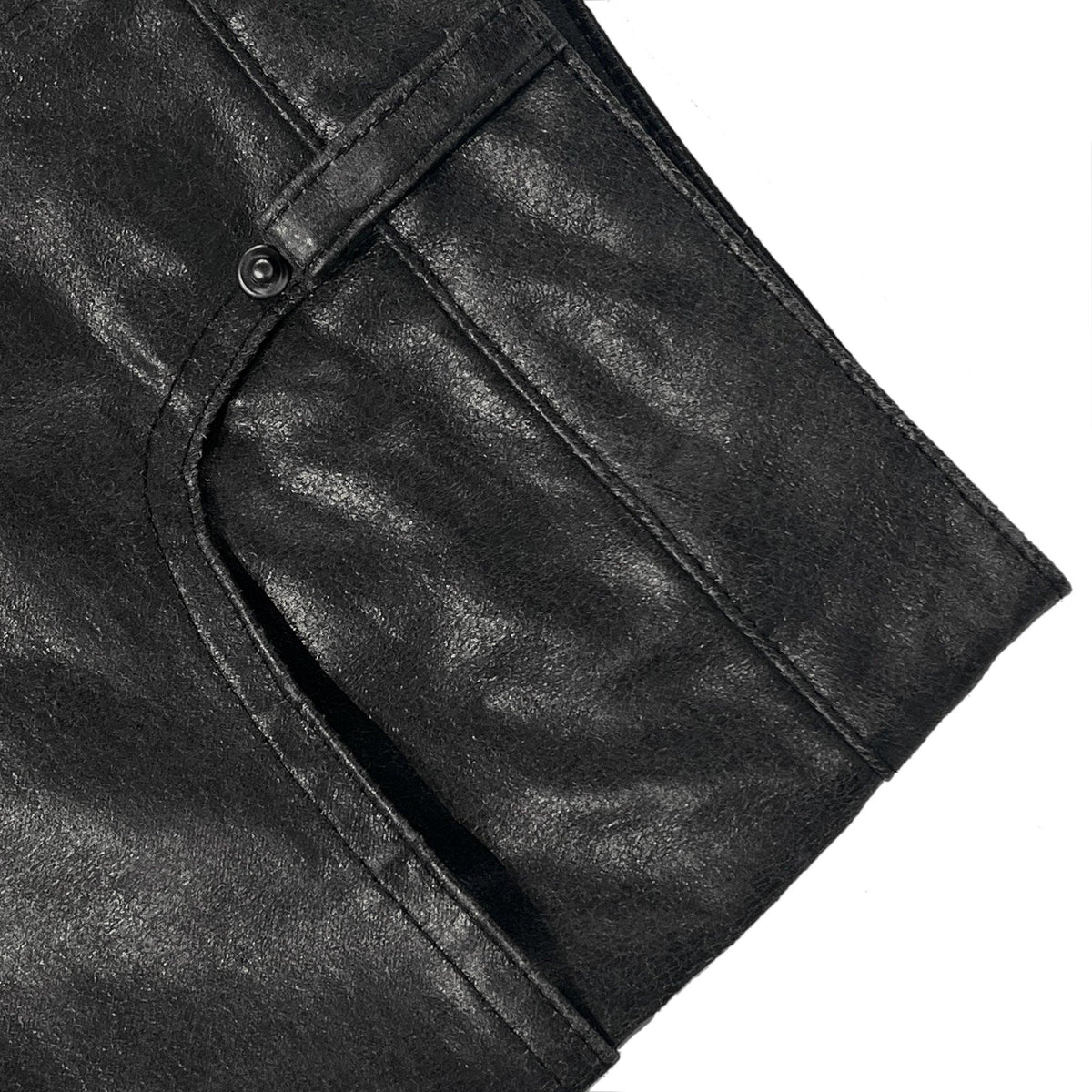 Leather Washed Pants