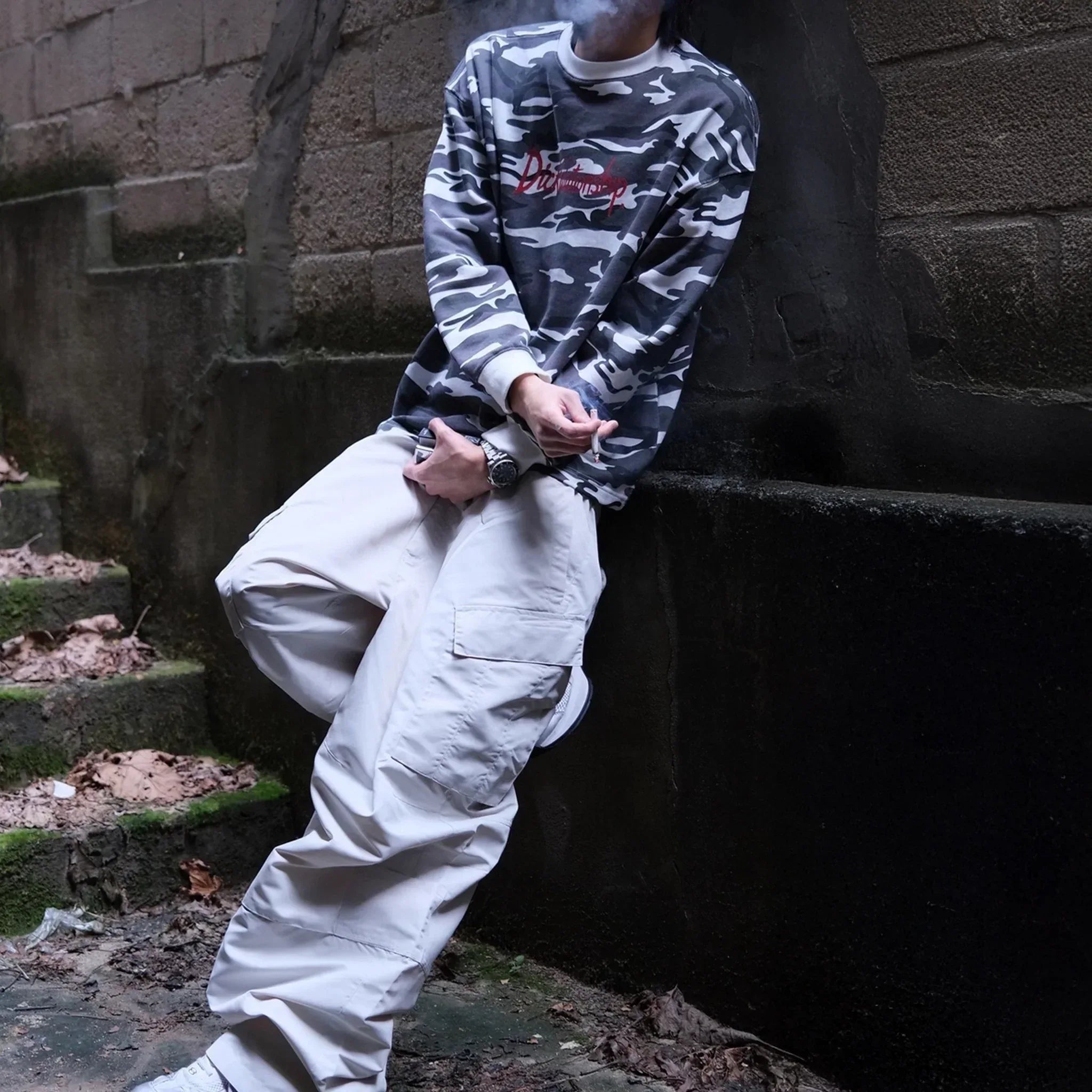 Camouflage Crew Neck Sleeve - EMOstanceclub - VENTURER