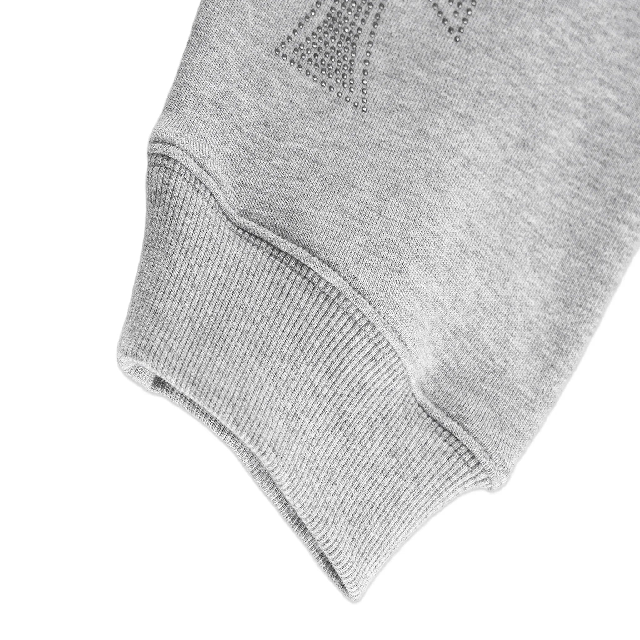 Cross Rhinestone Faux Fur Zip Hoodie - UNKNOWN LONDON - VENTURER