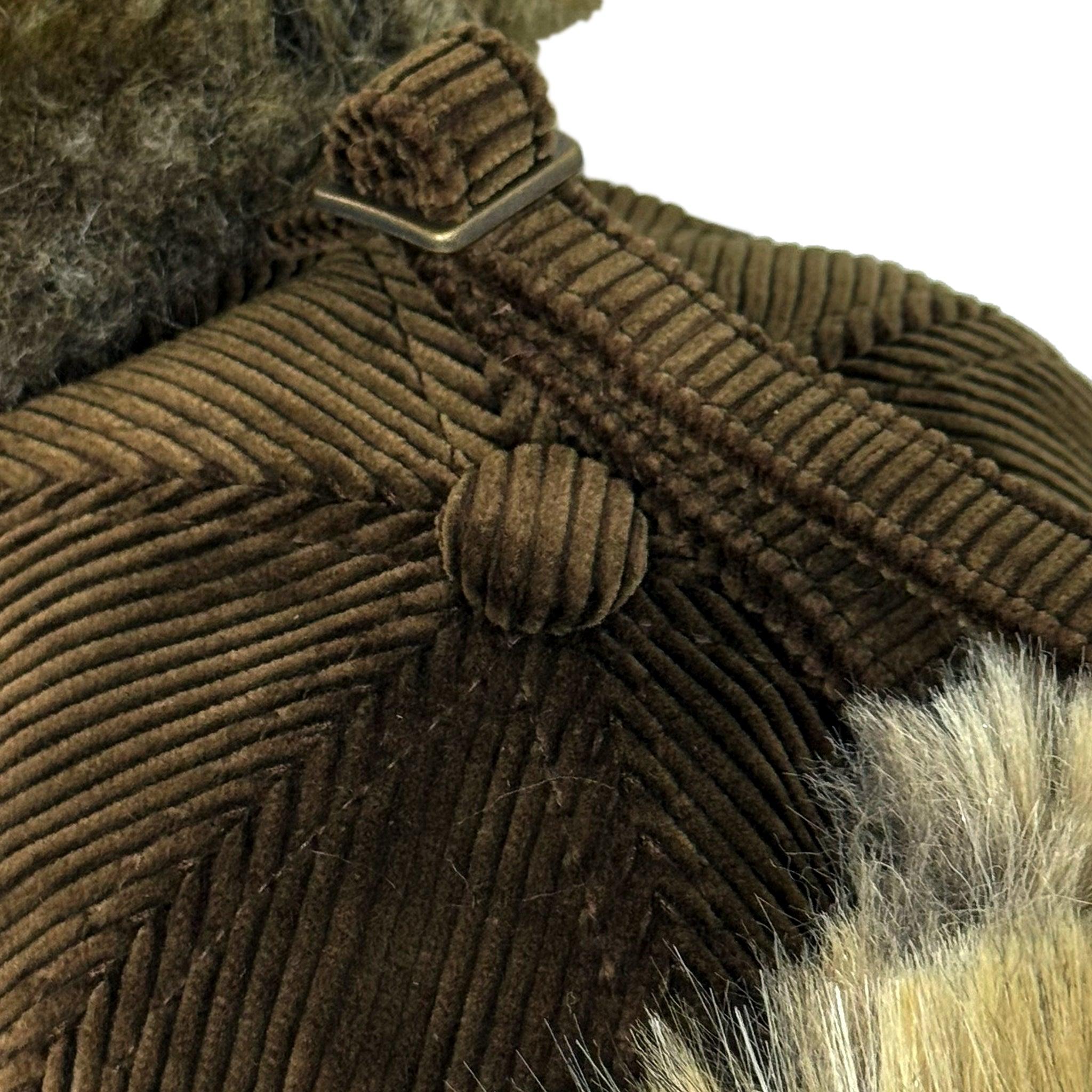 Corduroy BB Logo Flight Cap