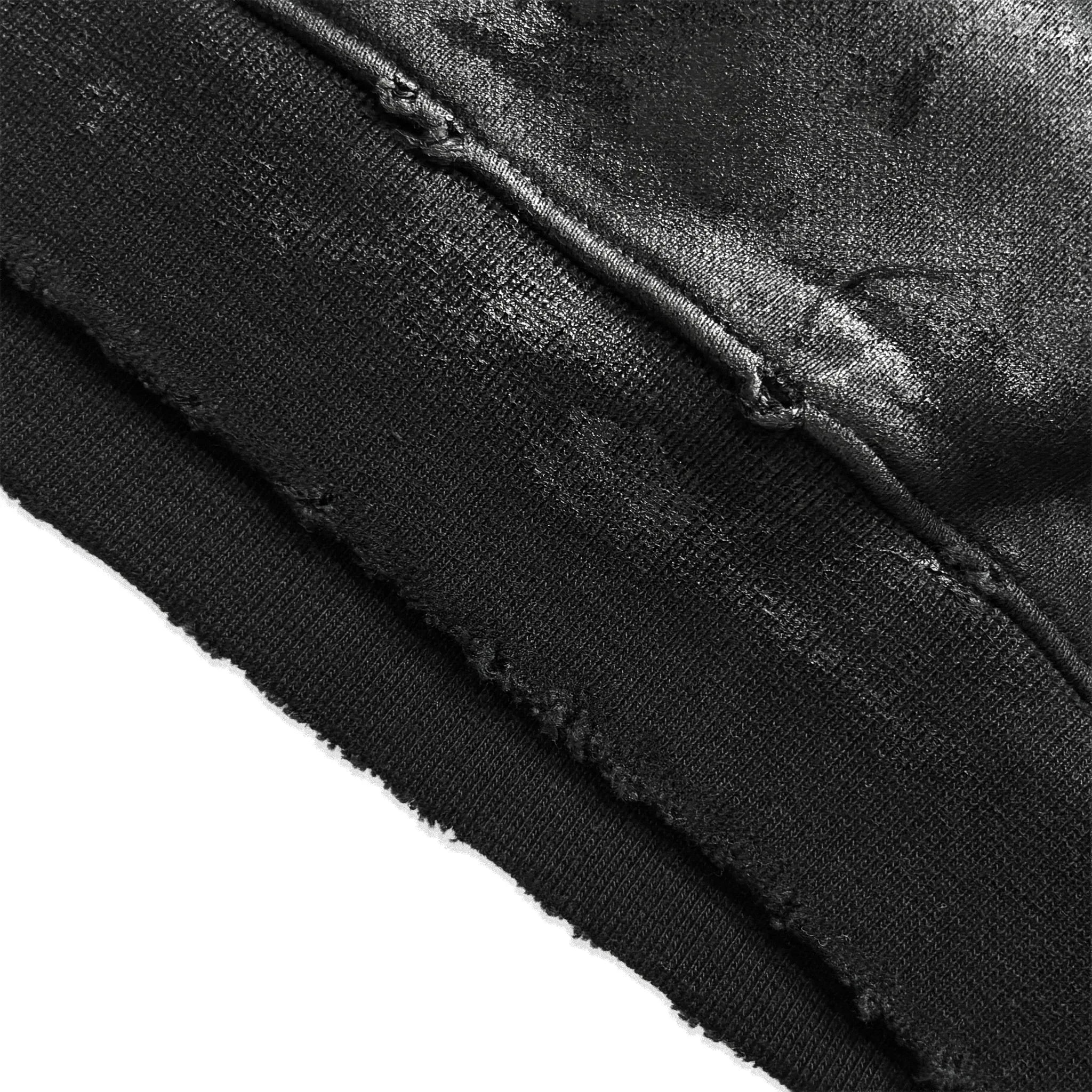 Distressed Coated Checkerboard Hoodie - EMOstanceclub - VENTURER