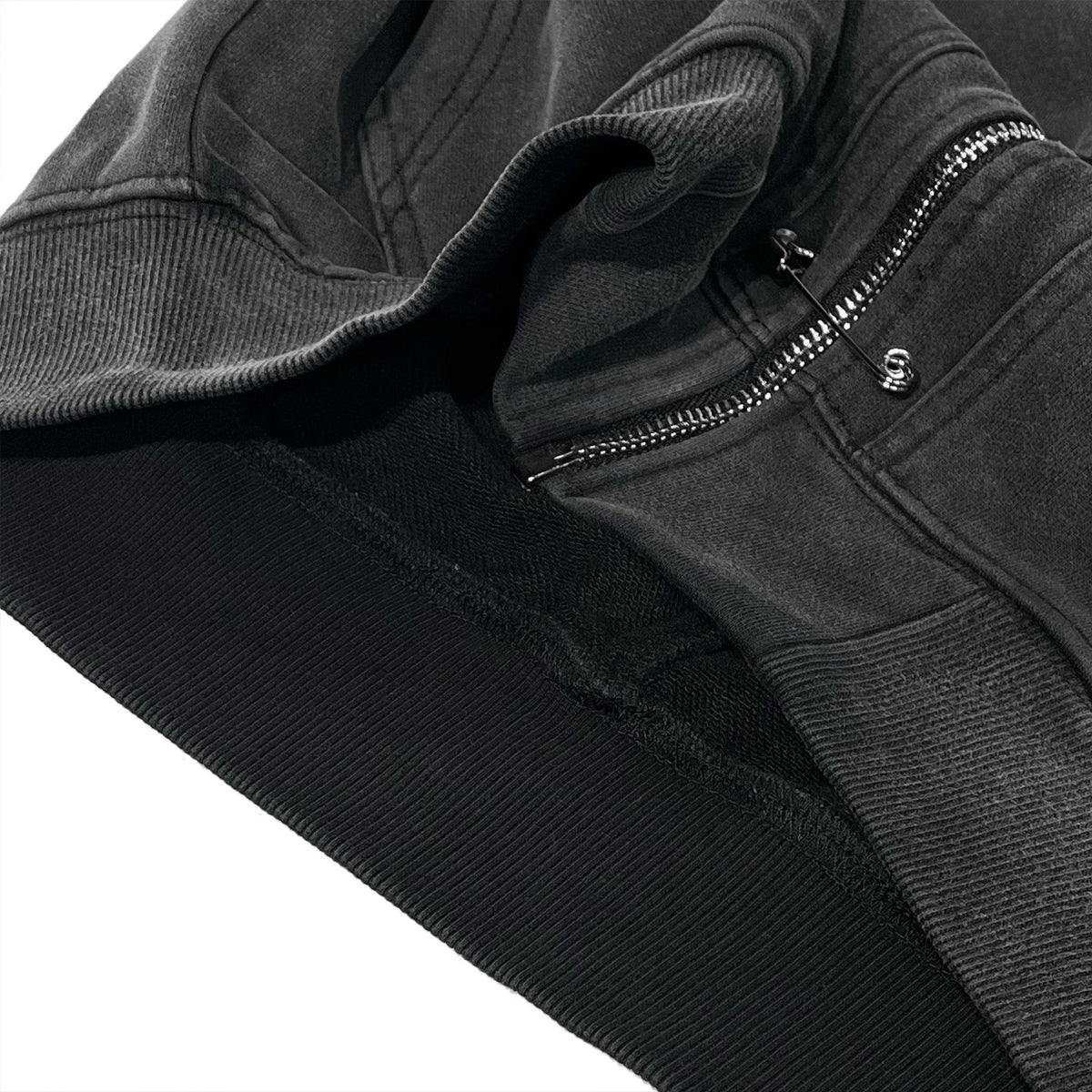 Saefty Pin Washed Zip Hoodie