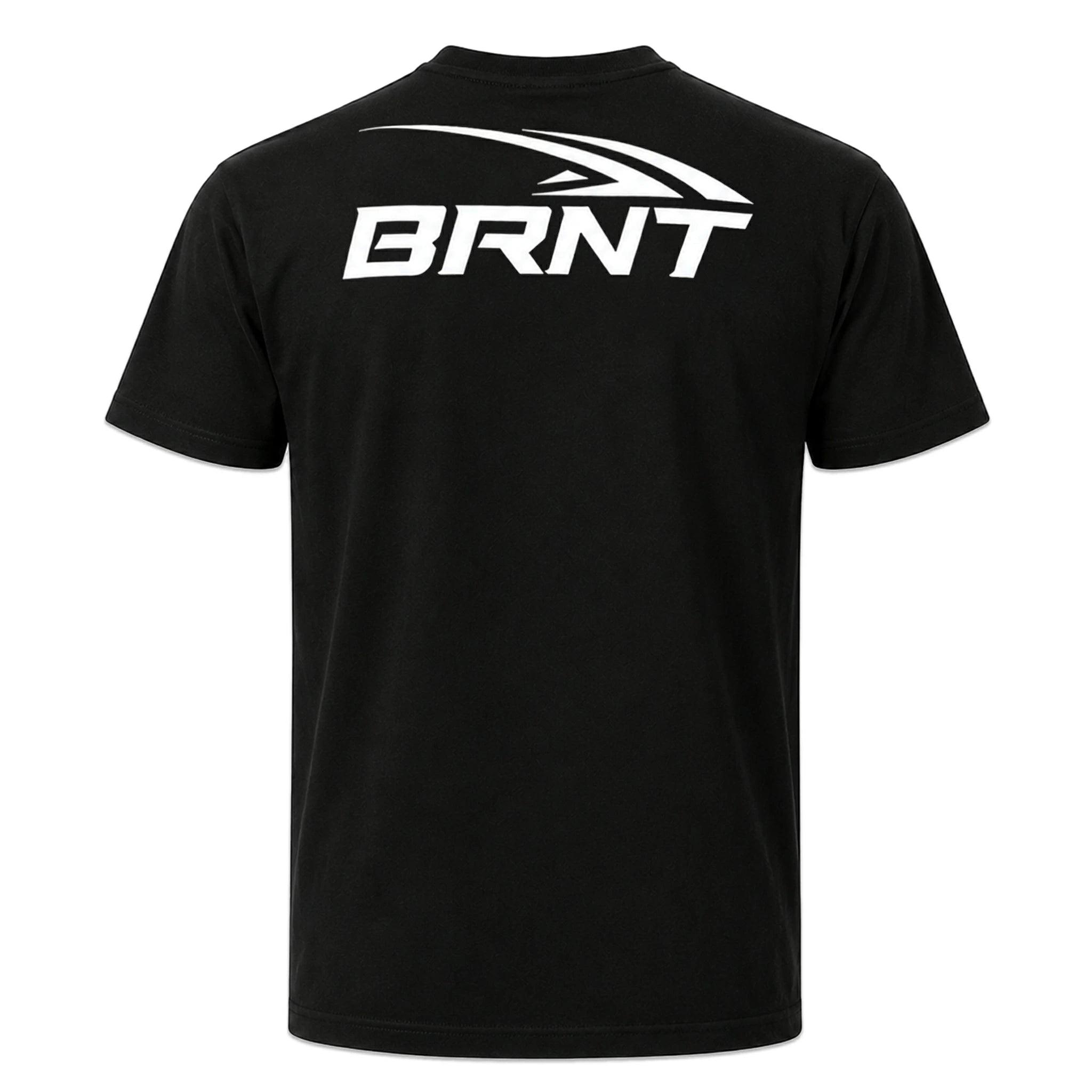 BRNT BACK LOGO MUSCLE FIT T-SHIRTS