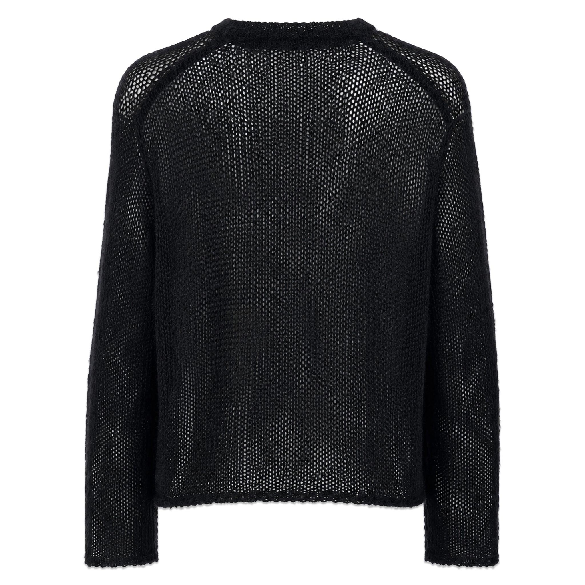 Cross See-through Knit Sweater
