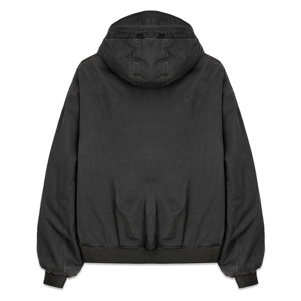 Dyed Snowflakes Logo Washing Puffer Jacket