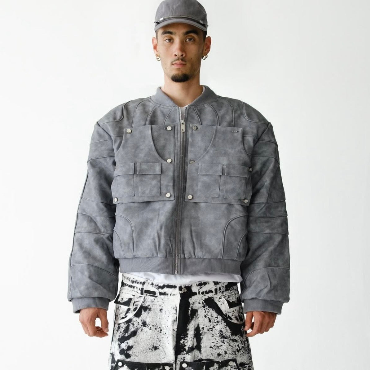 Convertible Bomber Backpack Jacket