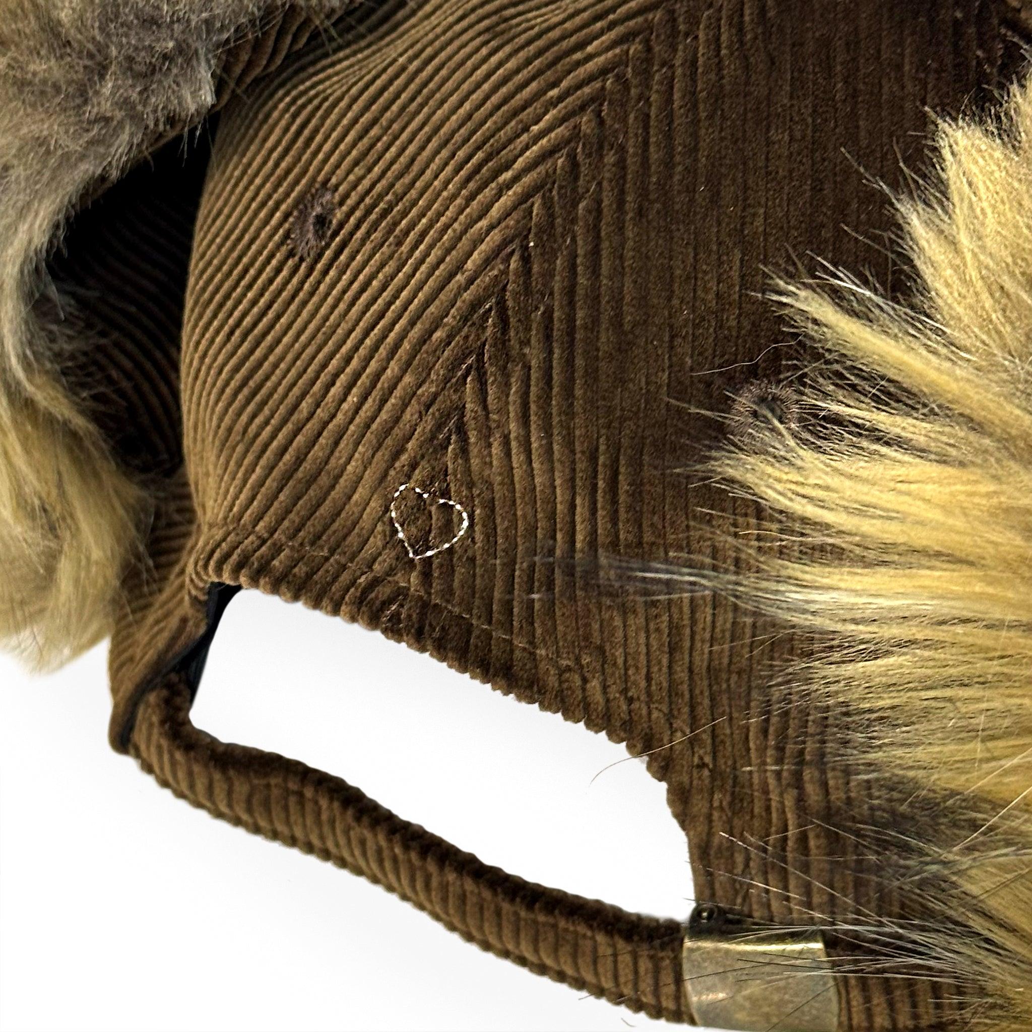 Corduroy BB Logo Flight Cap