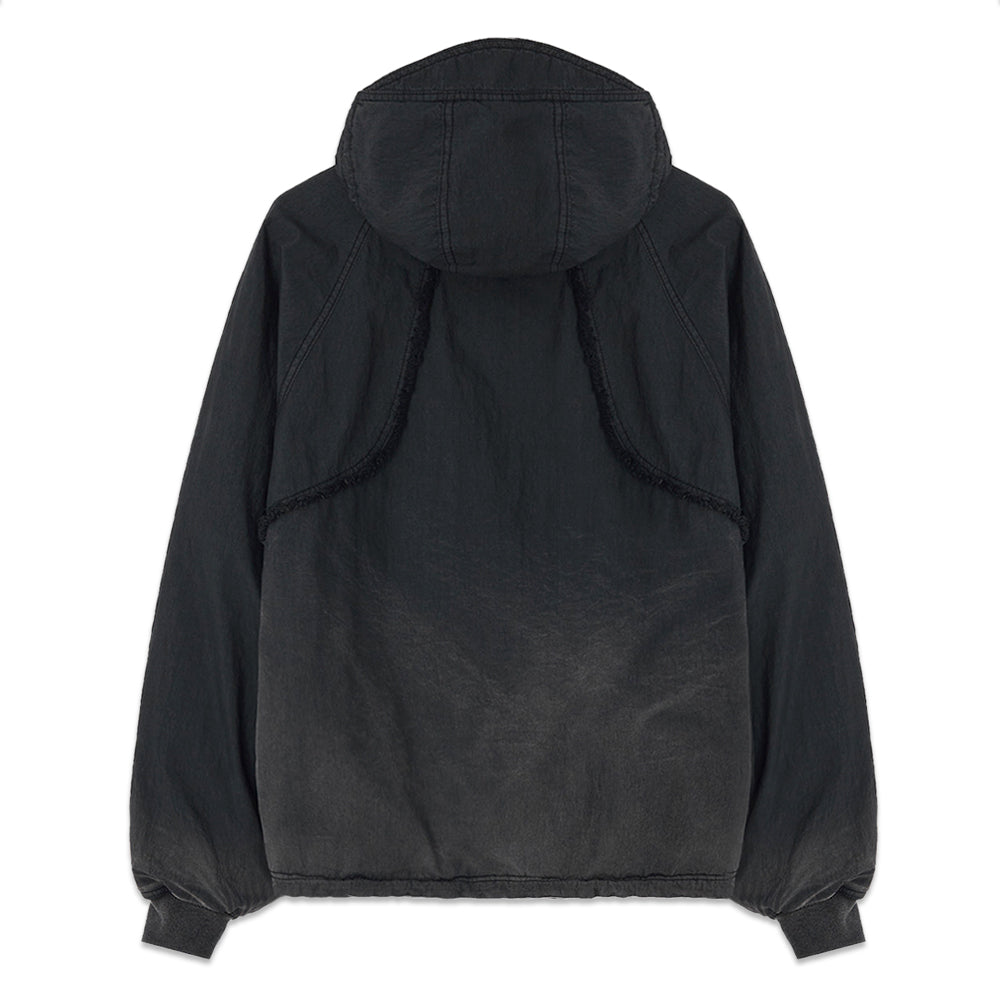 Destroyed Gradation Washing Puffer Jacket