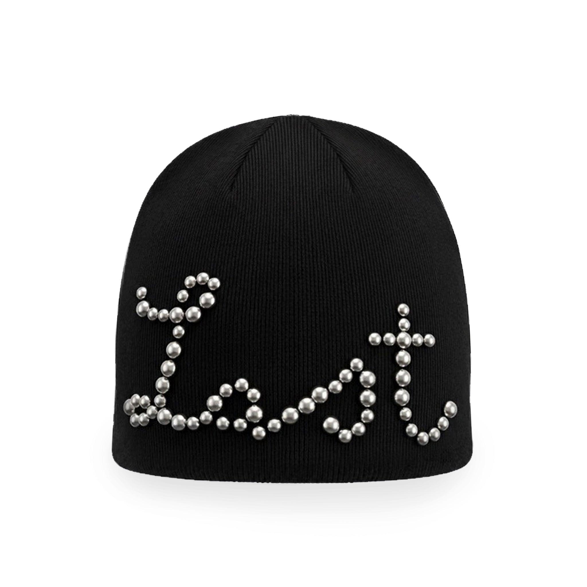 LAST NEST ニット帽 ビーニー ブラック LAST NEST(ラストネスト)商品ページ - Studs Beanie - Black