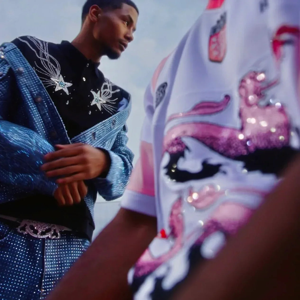 Diamond Vine Denim Jacket - BIRTH OF ROYAL CHILD - VENTURER