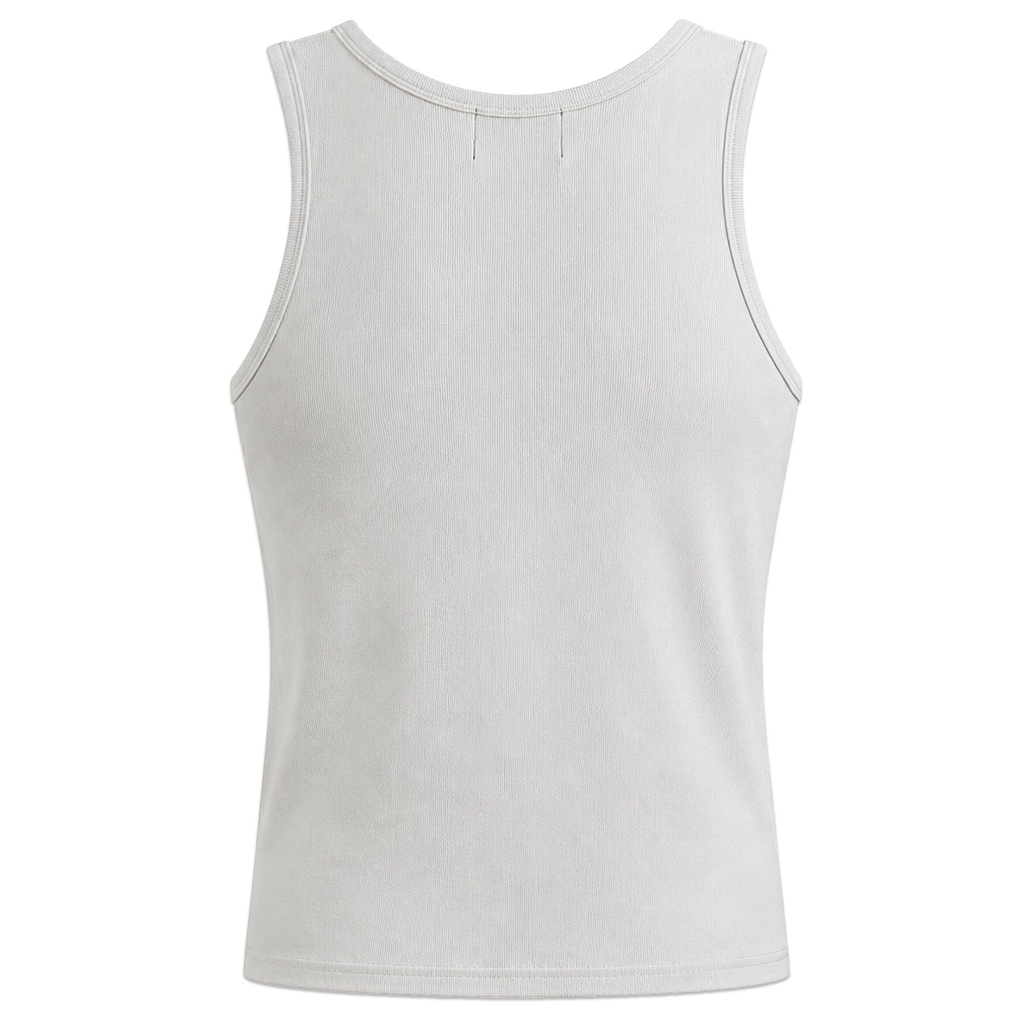 Graphic Ribbed Tank Top