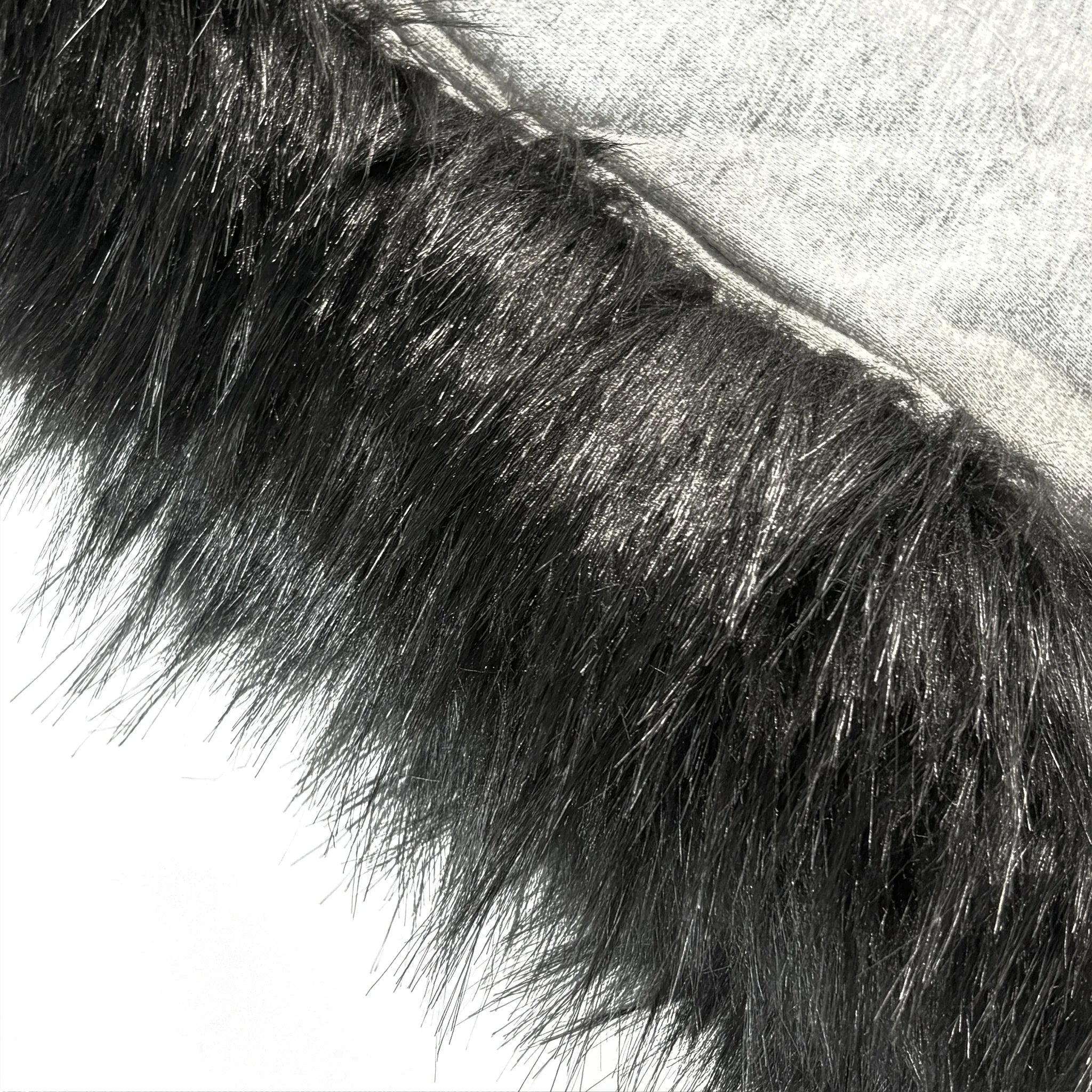 Cross Rhinestone Faux Fur Zip Hoodie - UNKNOWN LONDON - VENTURER