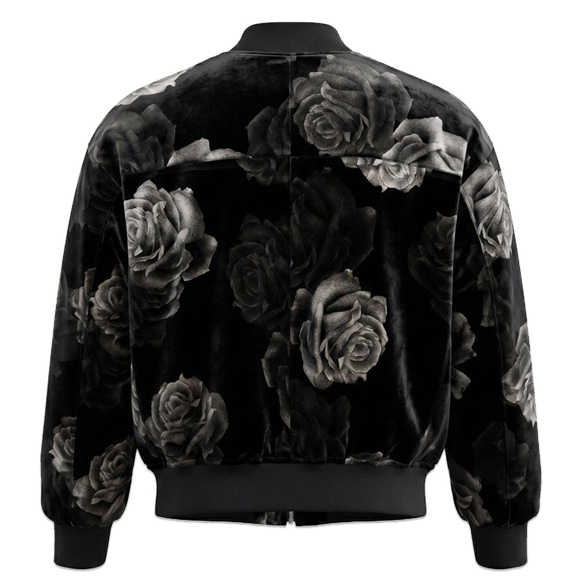 Rose Velvet Bomber Jacket
