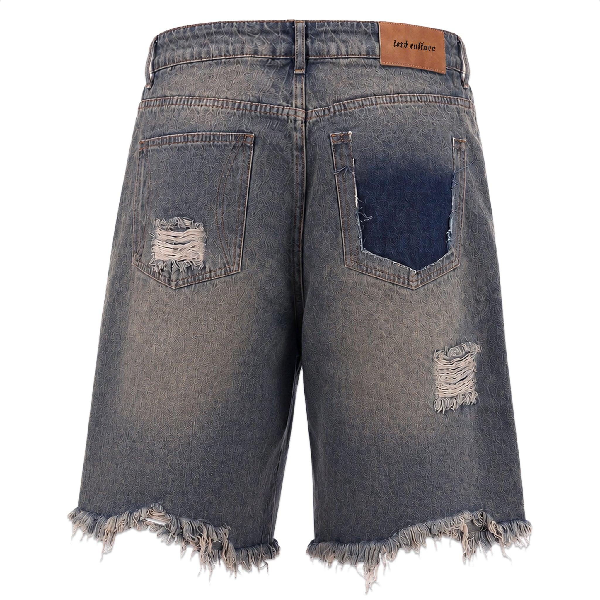 Raw Edge Denim Shorts