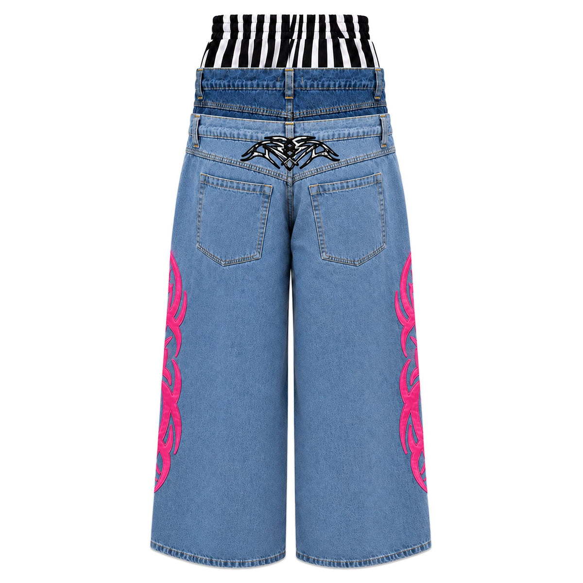Triple Stack Zebra Jeans