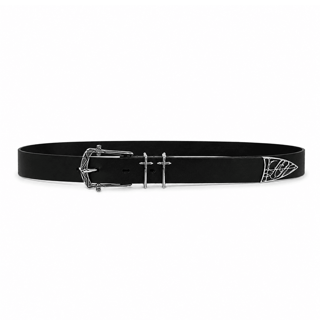LAST NEST(ラストネスト)商品ページ - Cracked Cross Belt - Black