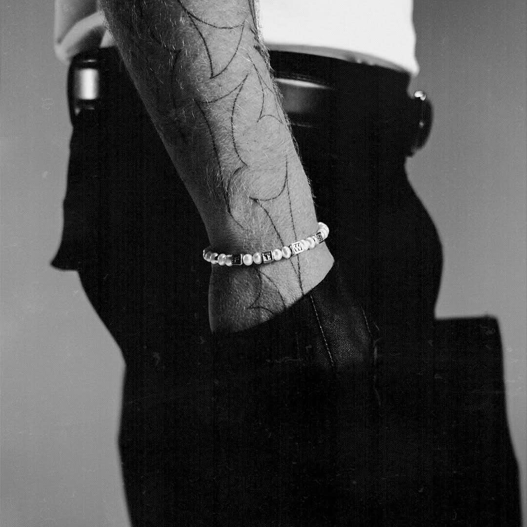 Block Pearl Bracelet