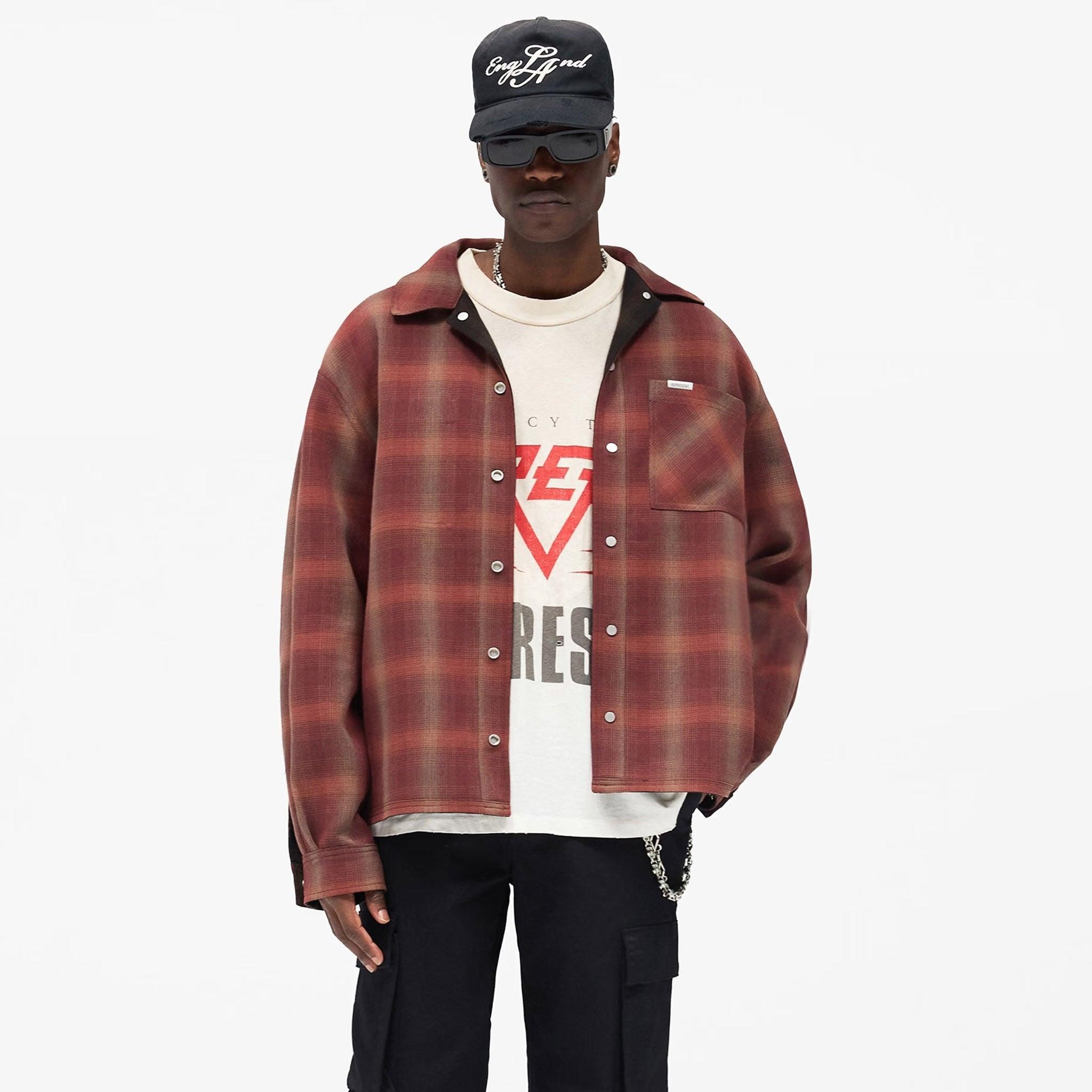 Bonded Reversible Plaid Shirt