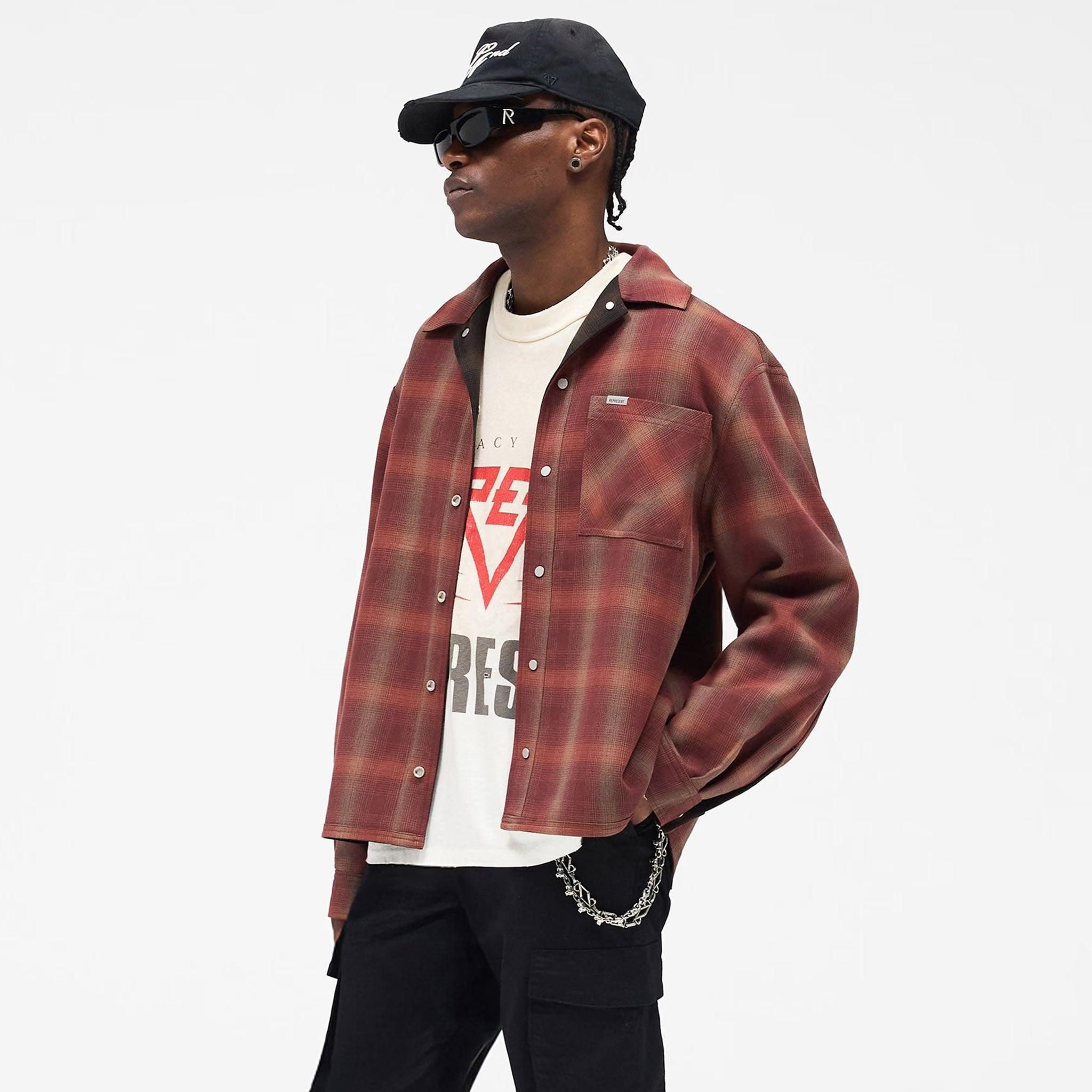 Bonded Reversible Plaid Shirt