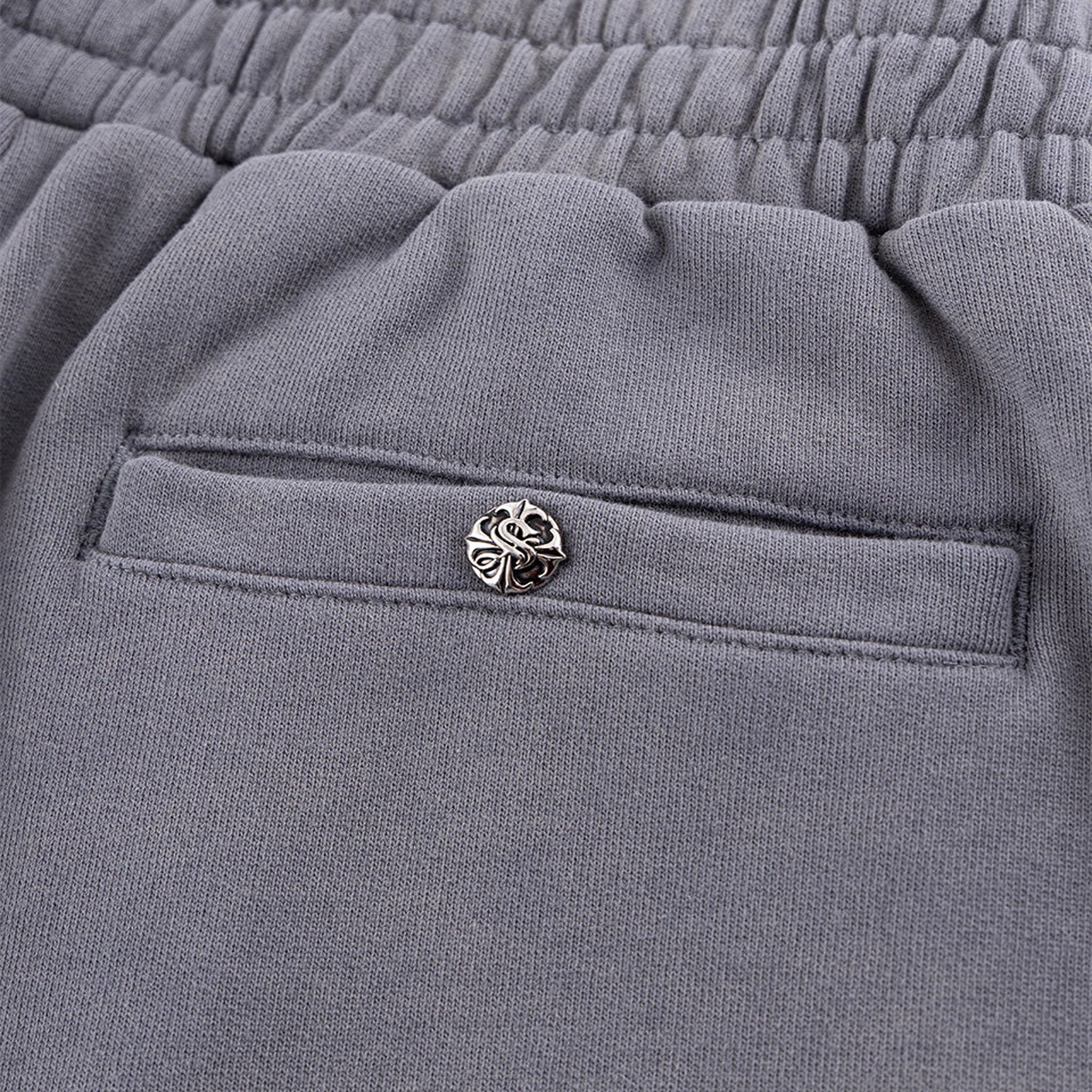 Dagger Cross Leather Patch Baggy Jogger Pants