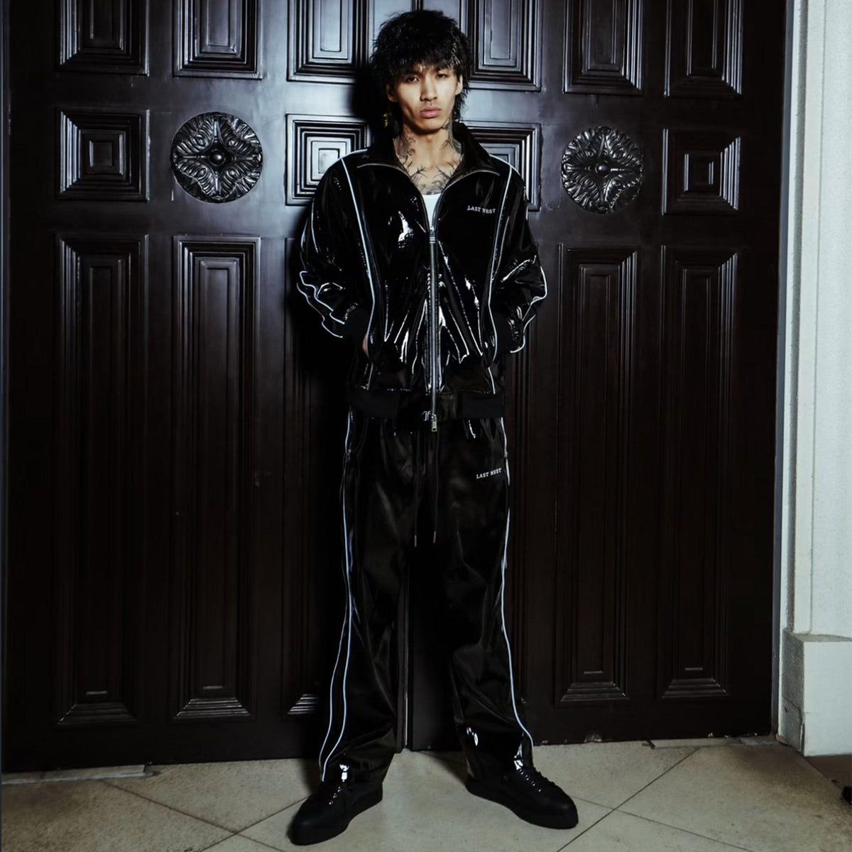 Patent Track Pants