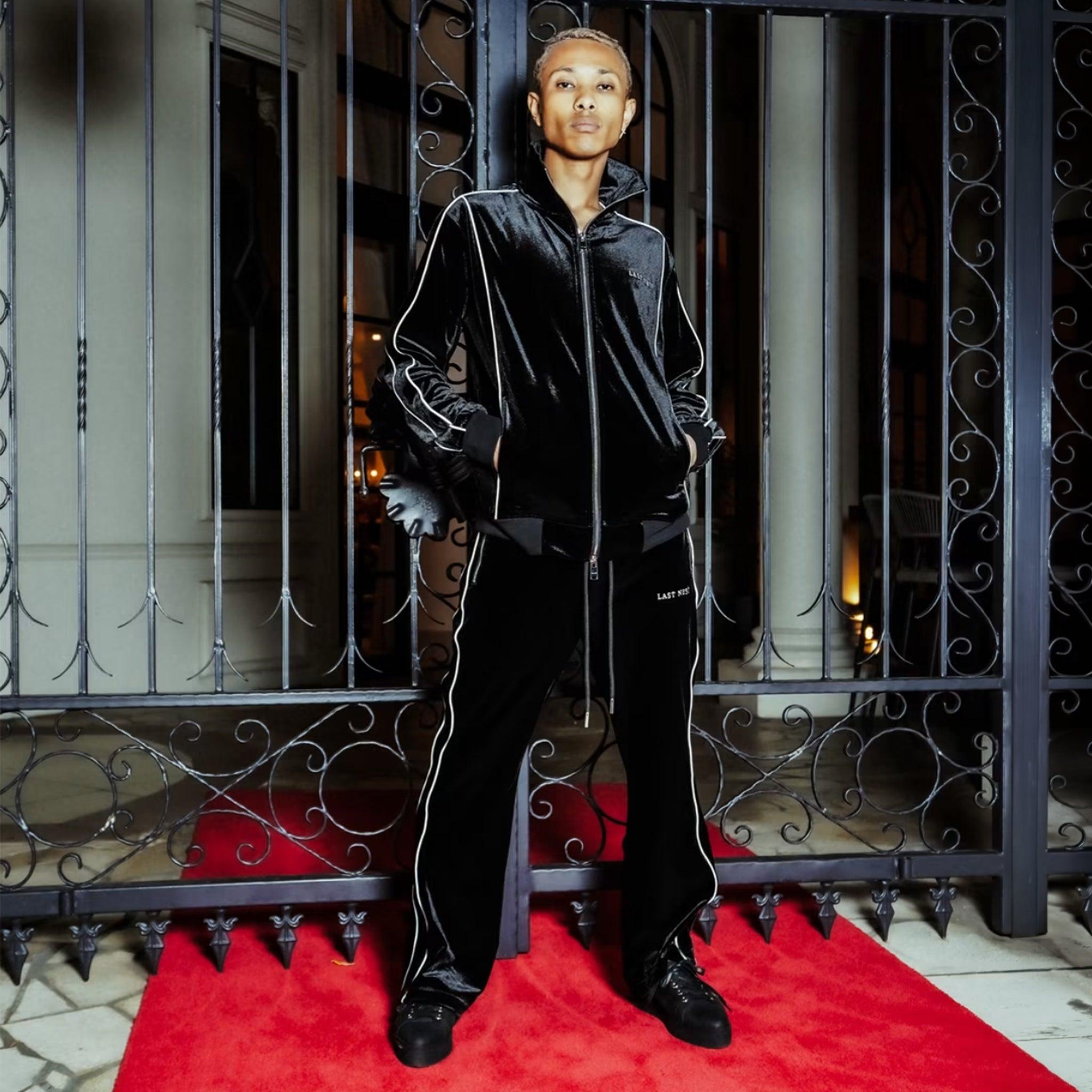 LAST NEST(ラストネスト) 商品ページ - Velvet Track Pants - Black