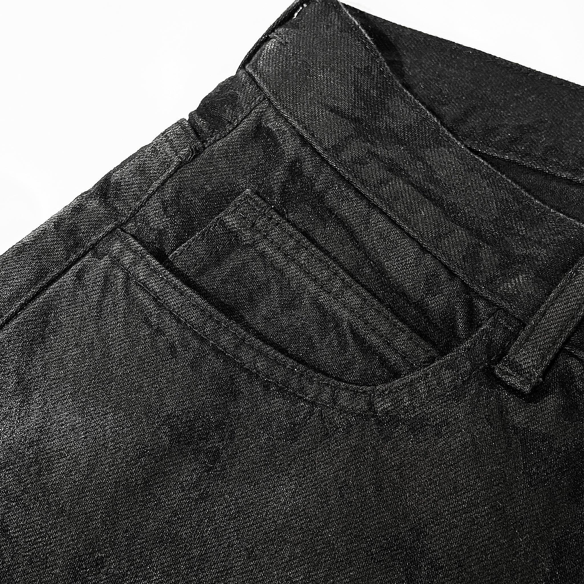 LAST NEST(ラストネスト)商品ページ - Coating Denim Flare Pants