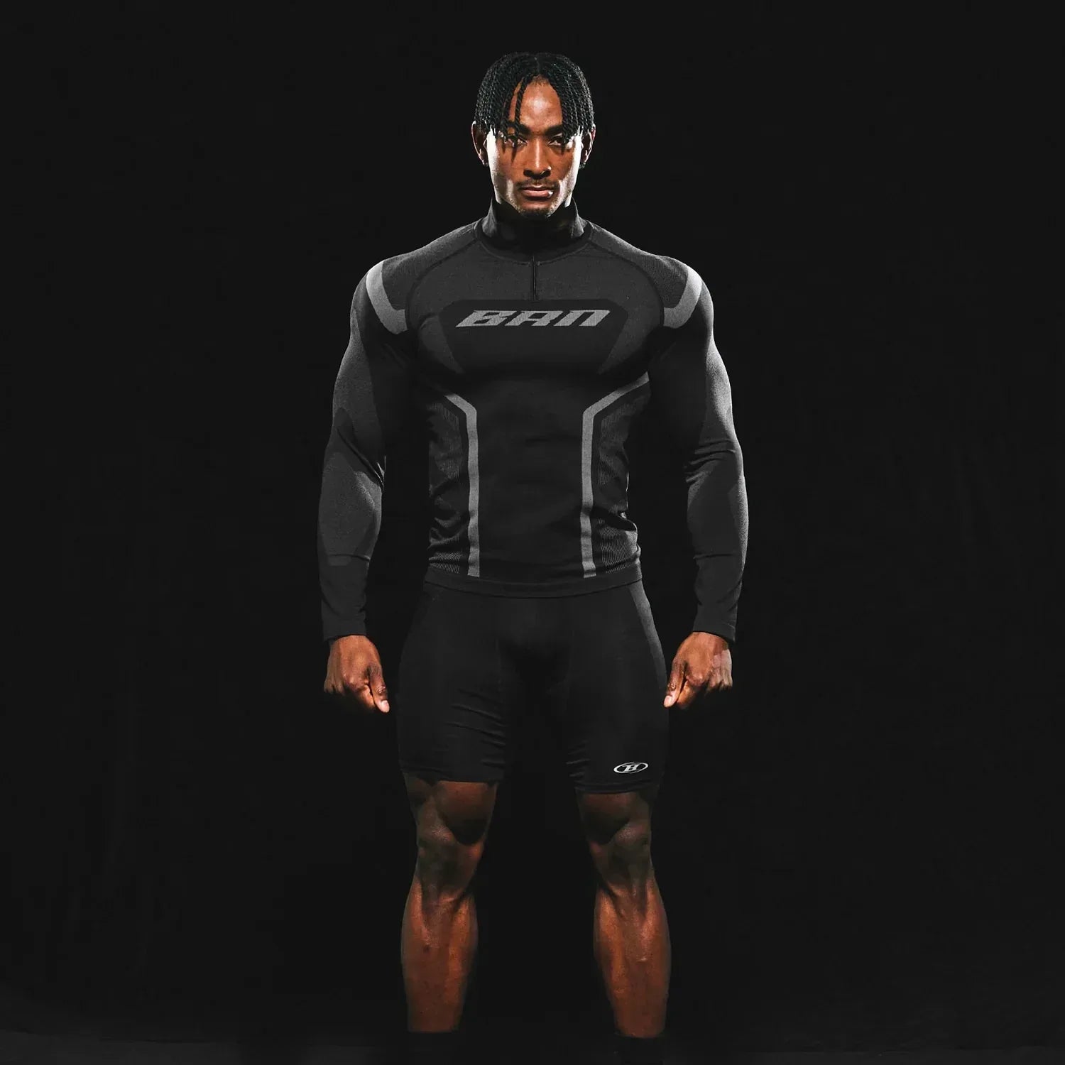 BRN Eclipse Seamless Half Zip Up Long Sleeve - BORNTOWIN - VENTURER