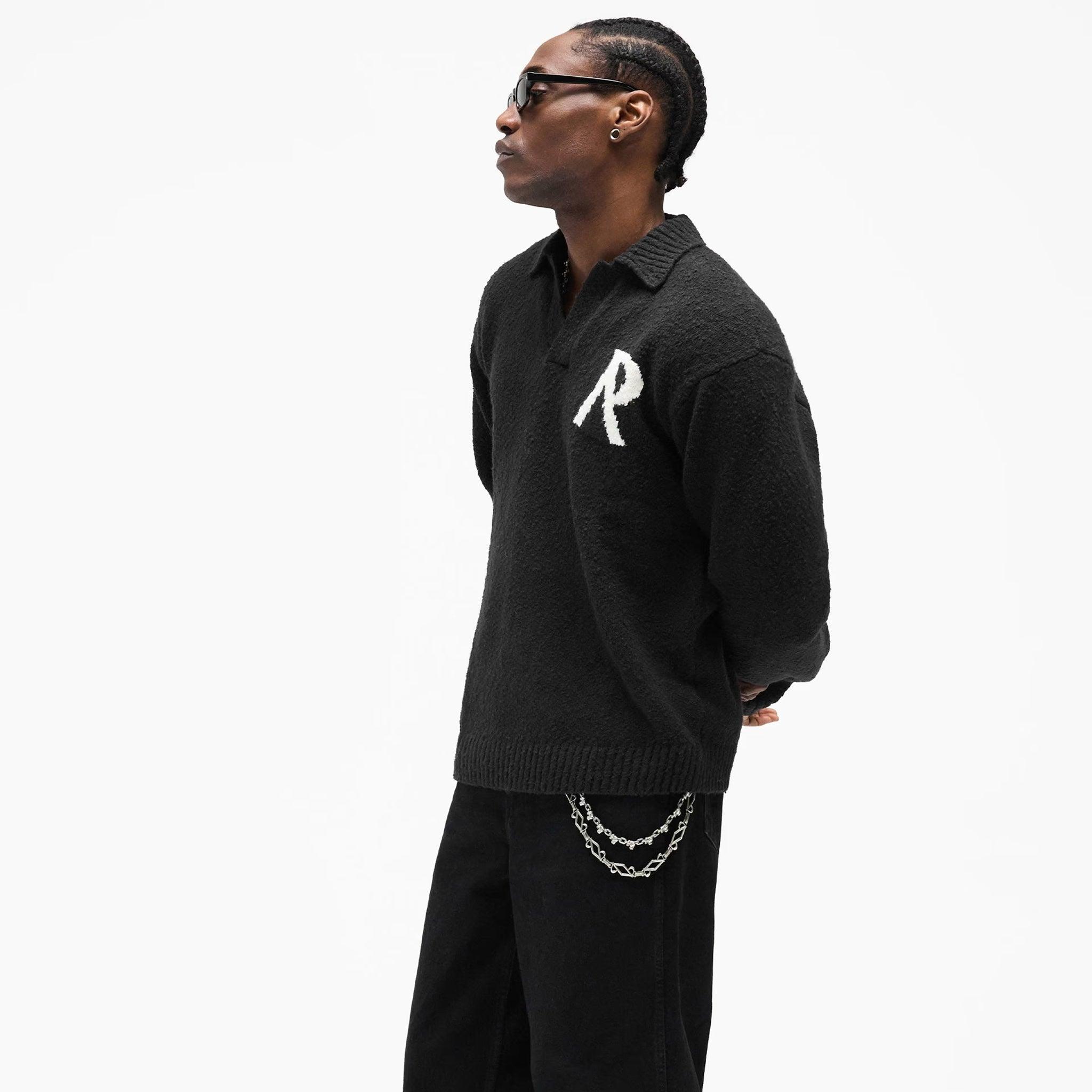 Knitted Boucle Polo