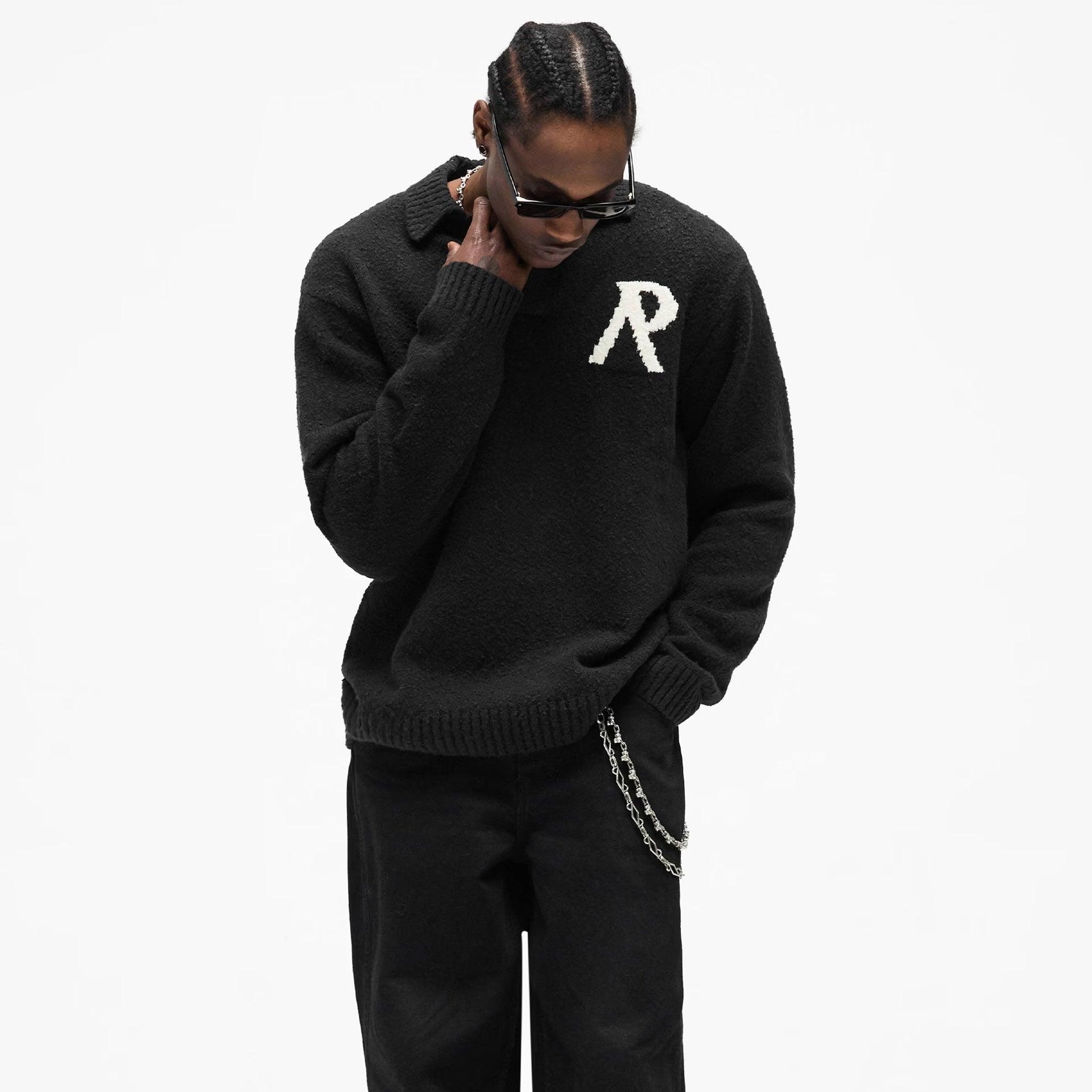 Knitted Boucle Polo