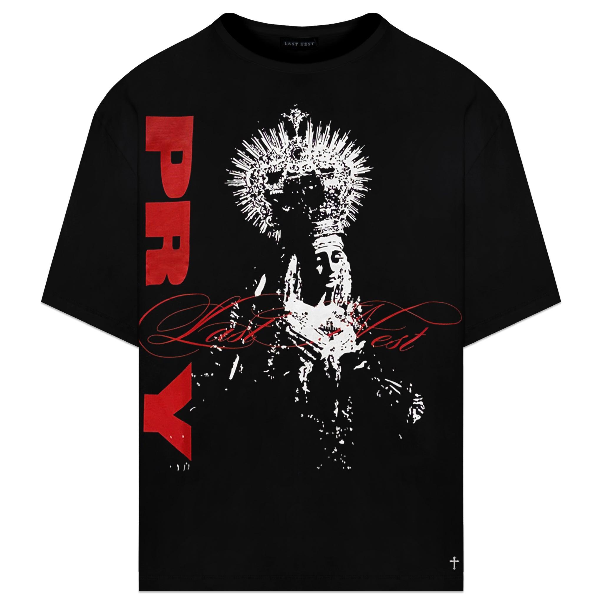 LAST NEST(ラストネスト)商品ページ - Pray Maria T-Shirt - Black
